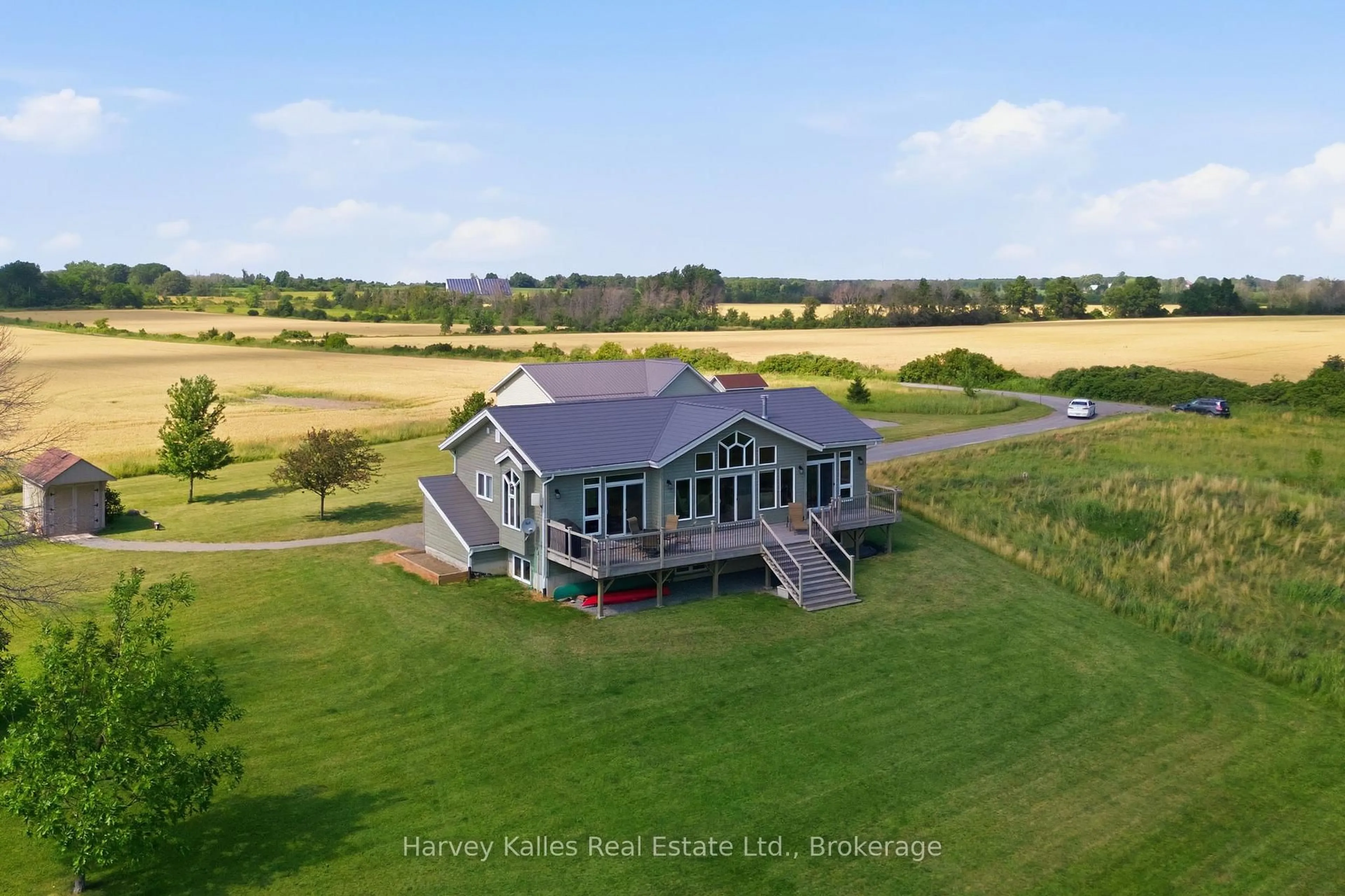 A pic from outside/outdoor area/front of a property/back of a property/a pic from drone, building for 388 South Big Island Rd, Prince Edward County Ontario K0K 1W0