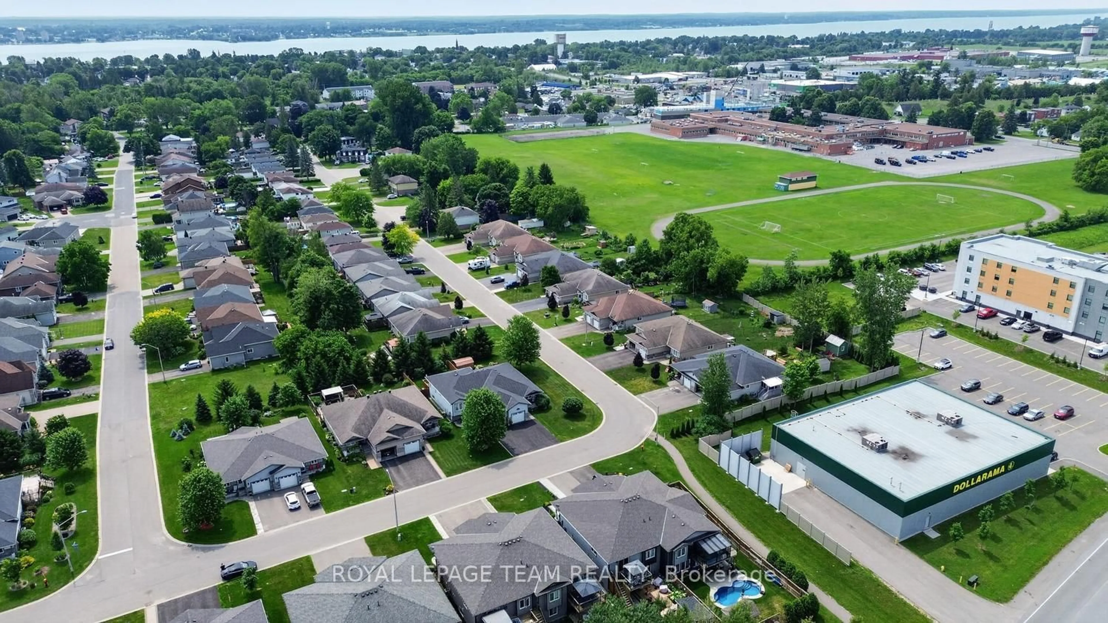 A pic from outside/outdoor area/front of a property/back of a property/a pic from drone, street for 321 Fischl Dr, Prescott Ontario K0E 1T0