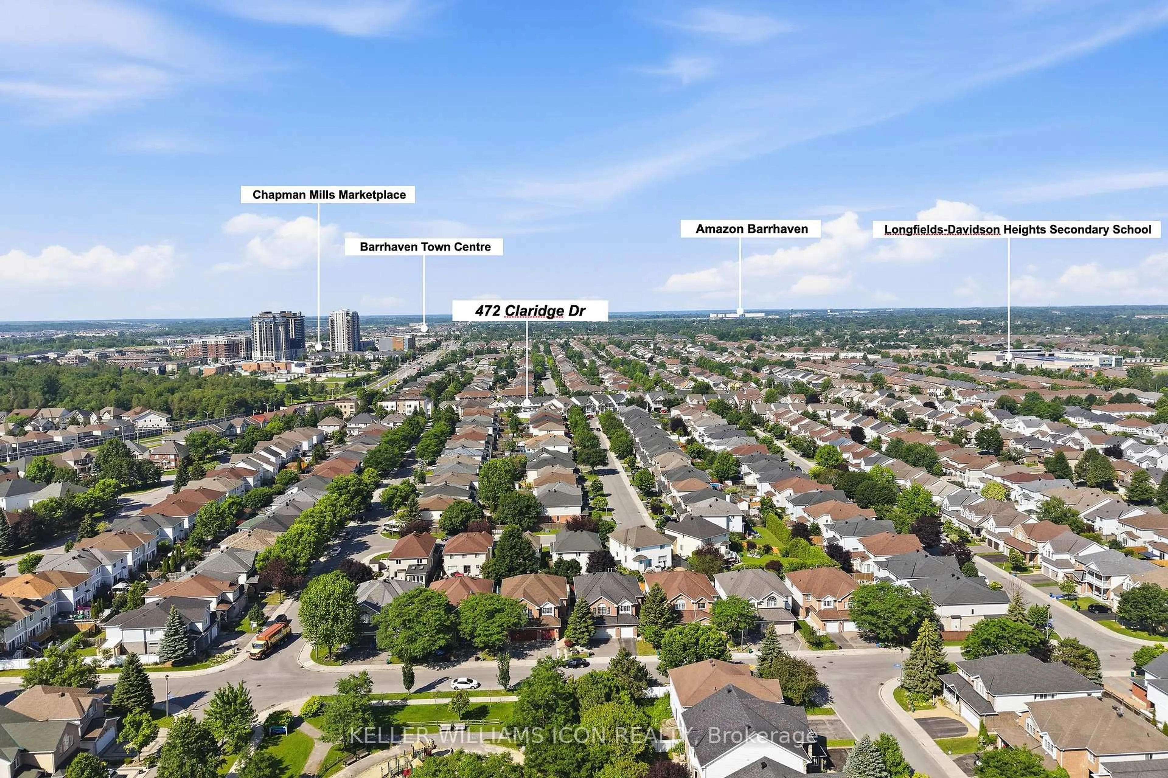 A pic from outside/outdoor area/front of a property/back of a property/a pic from drone, unknown for 472 Claridge Dr, Ottawa Ontario K2J 5H6