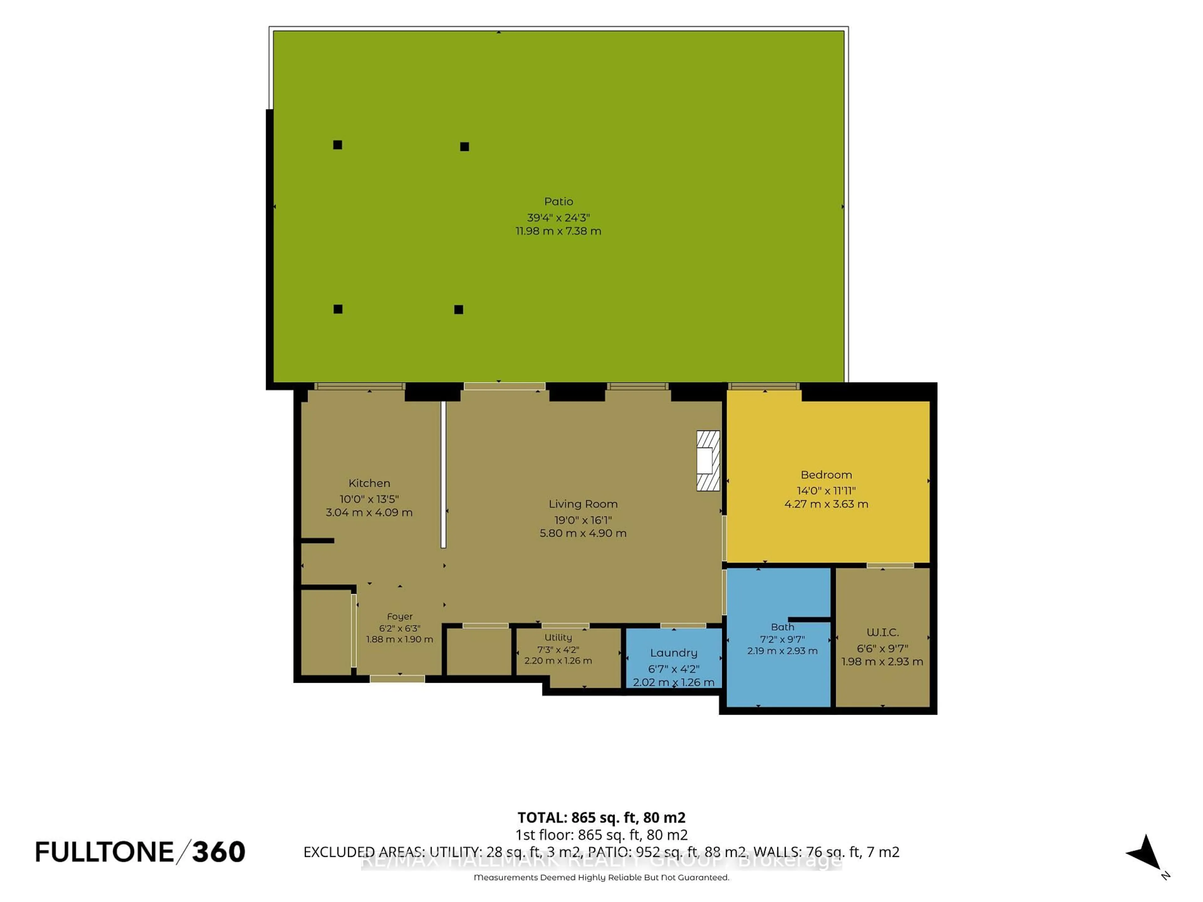 Floor plan for 419 Laurier Ave #101, Ottawa Ontario K1N 6R4