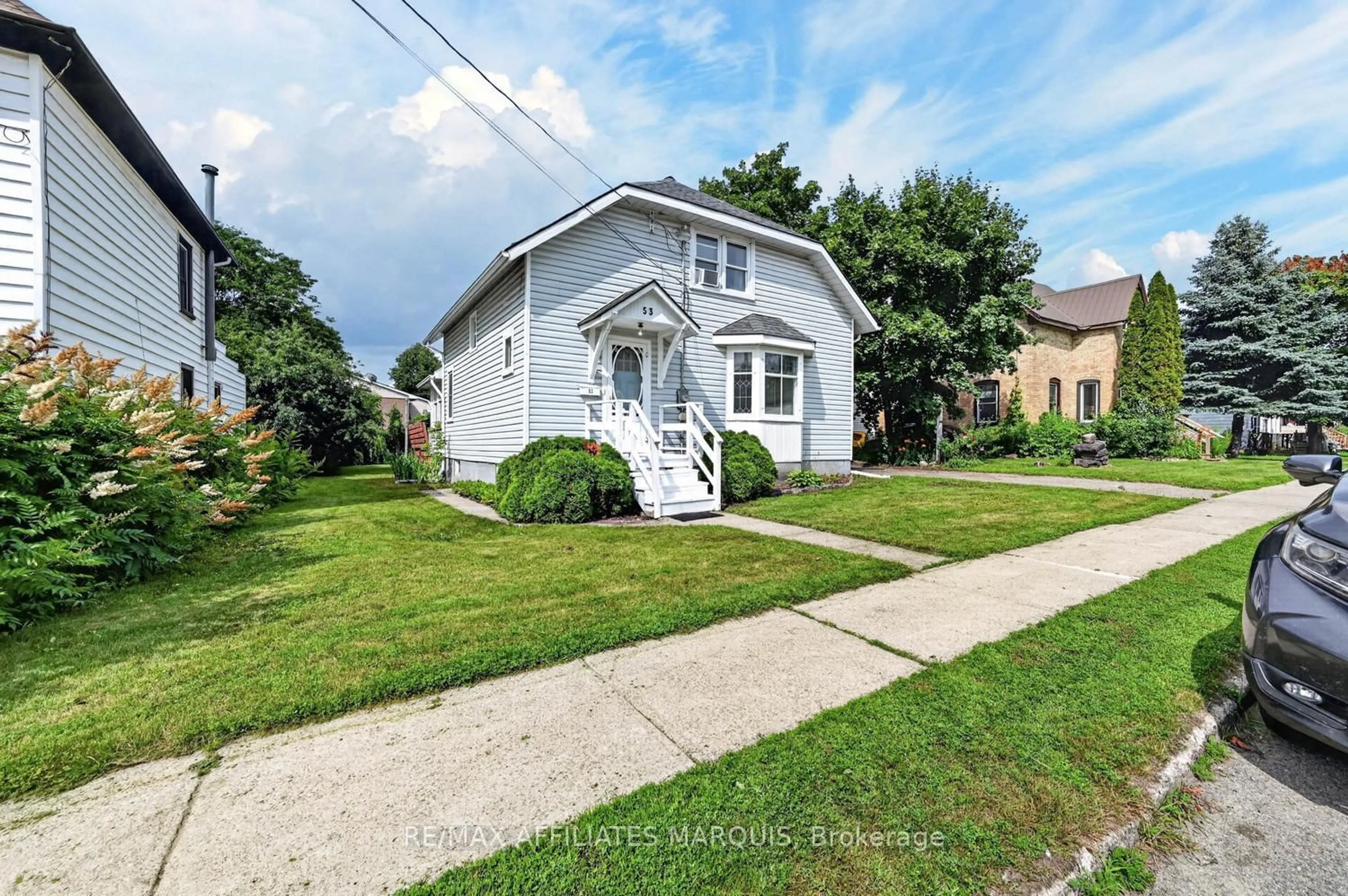 A pic from outside/outdoor area/front of a property/back of a property/a pic from drone, street for 53 Smiths Falls Ave, Smiths Falls Ontario K7A 3B2