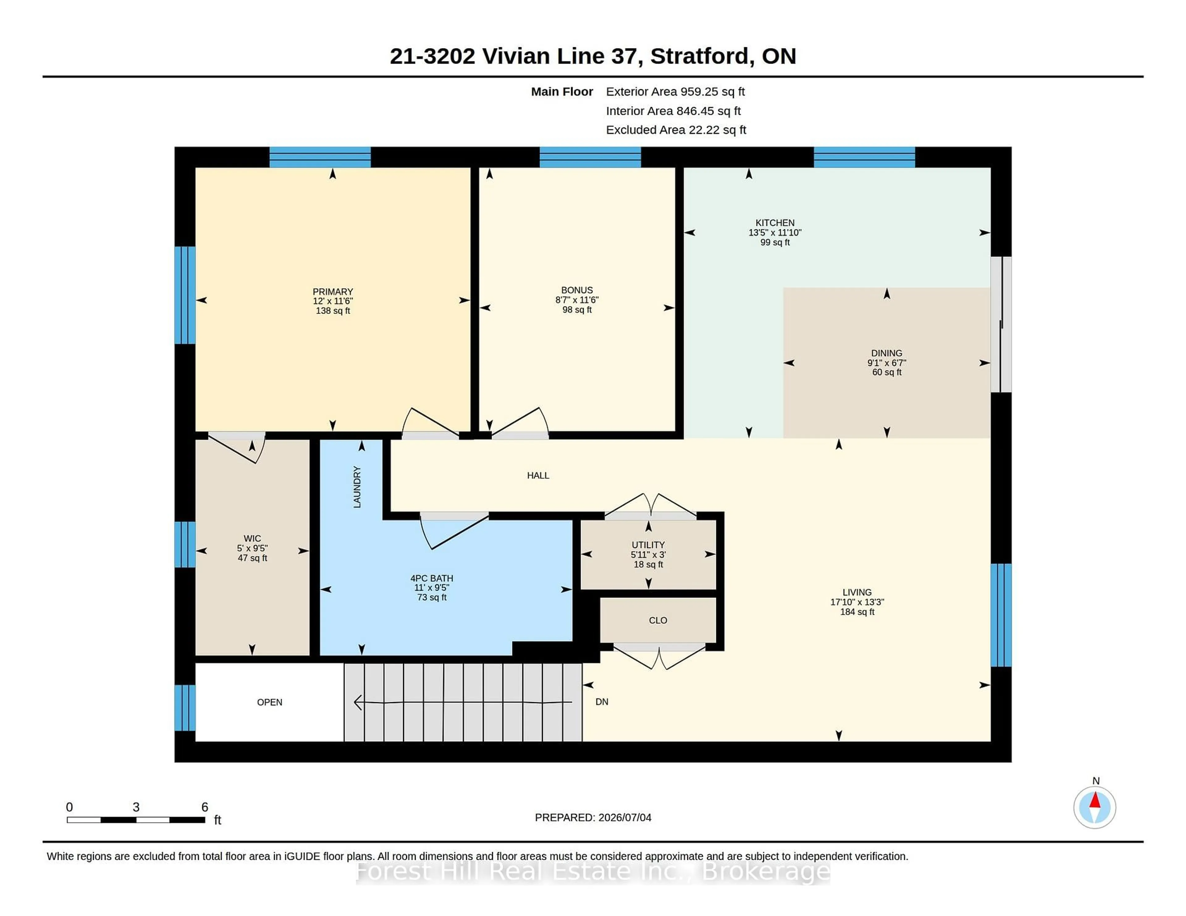 Floor plan for 3202 VIVIAN Line #21, Stratford Ontario N5A 0K6