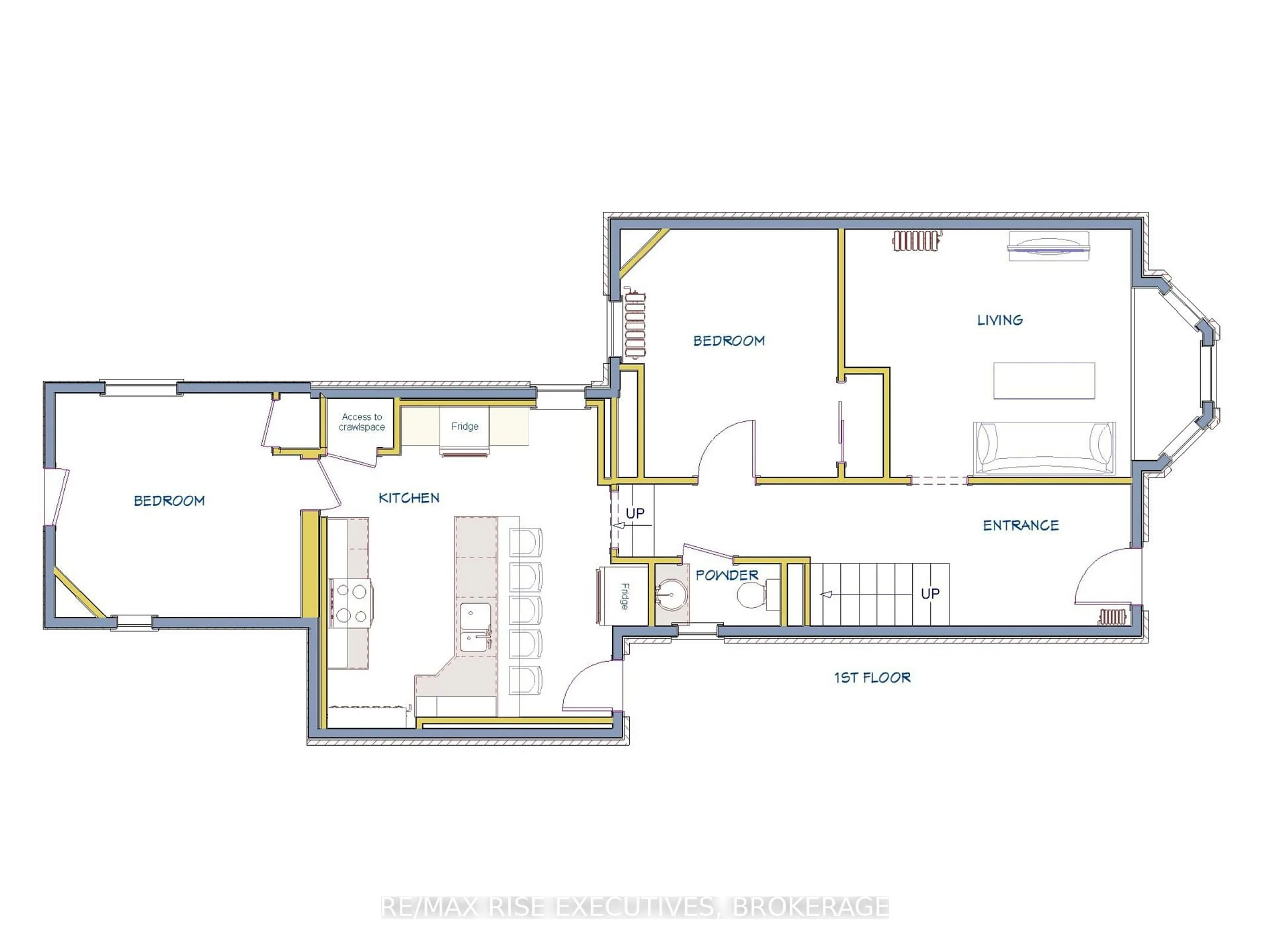Floor plan for 524 Frontenac St, Kingston Ontario K7K 4M1