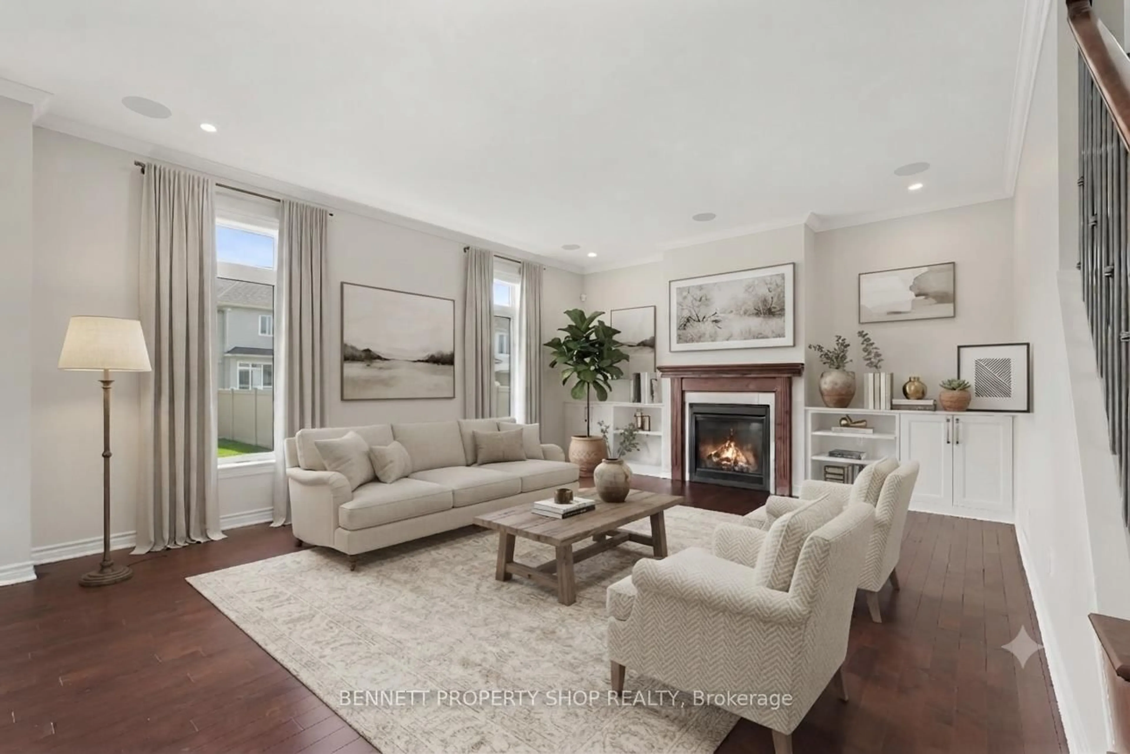 Living room with furniture, unknown for 599 Rockrose Way, Ottawa Ontario K1T 3T8