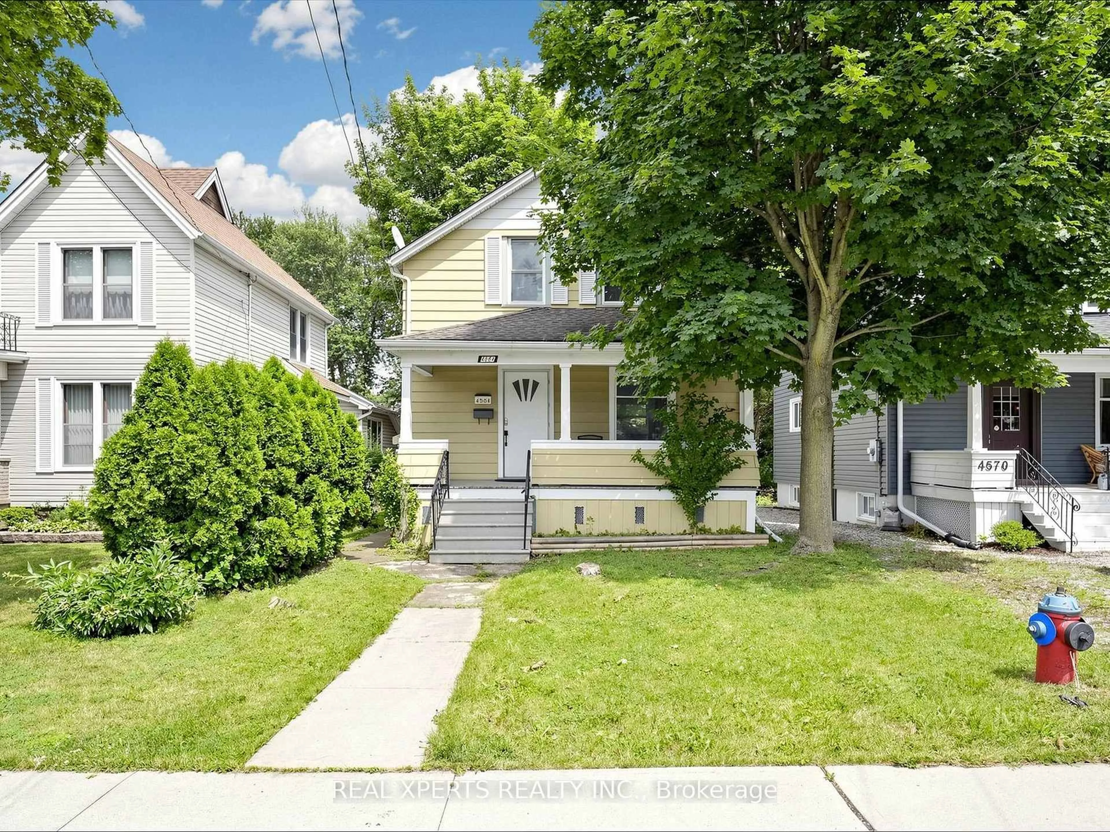 A pic from outside/outdoor area/front of a property/back of a property/a pic from drone, street for 4564 Fourth Ave, Niagara Falls Ontario L2E 4N6