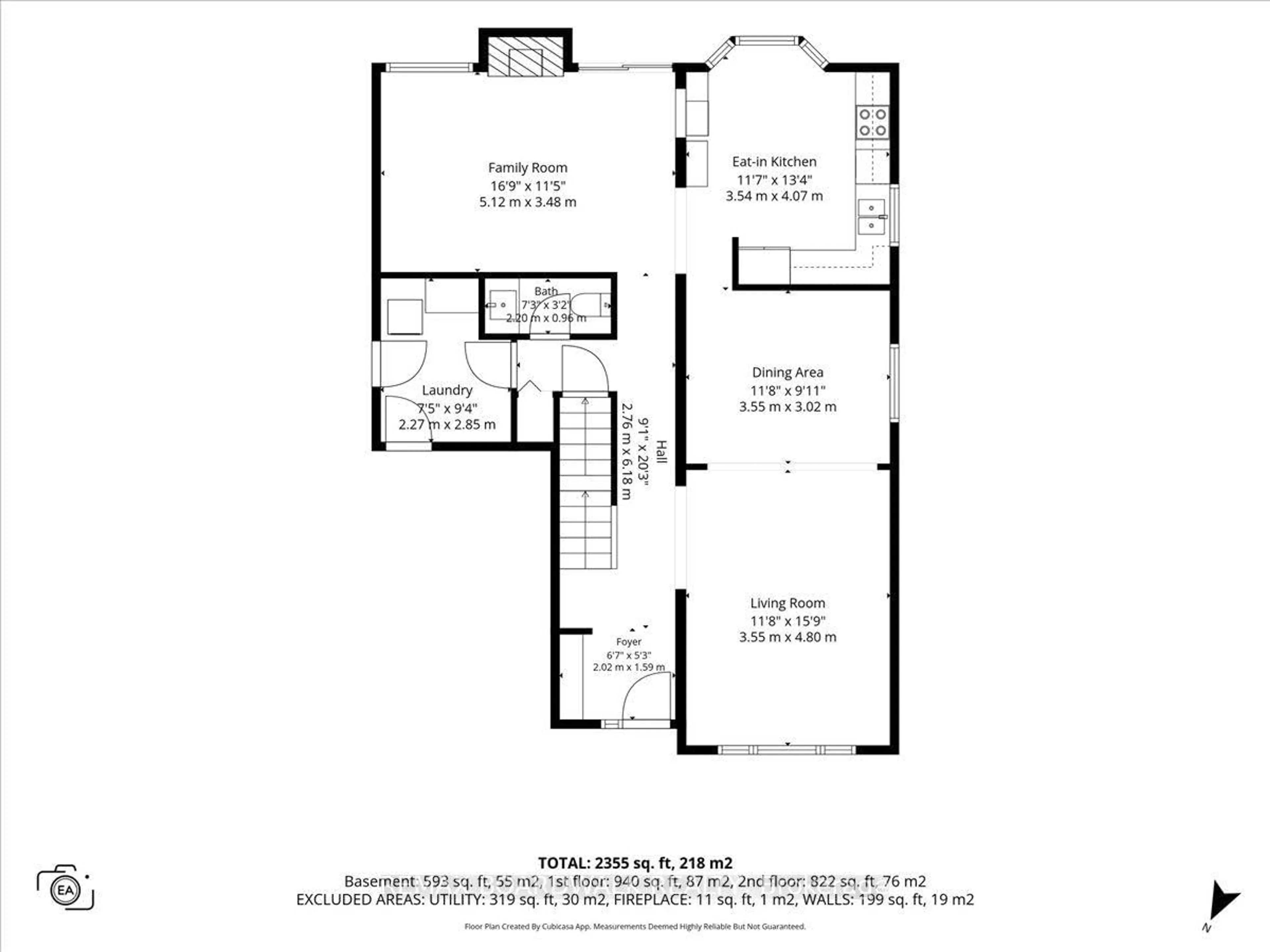 Floor plan for 1966 BOAKE St, Orleans Ontario K4A 3K1