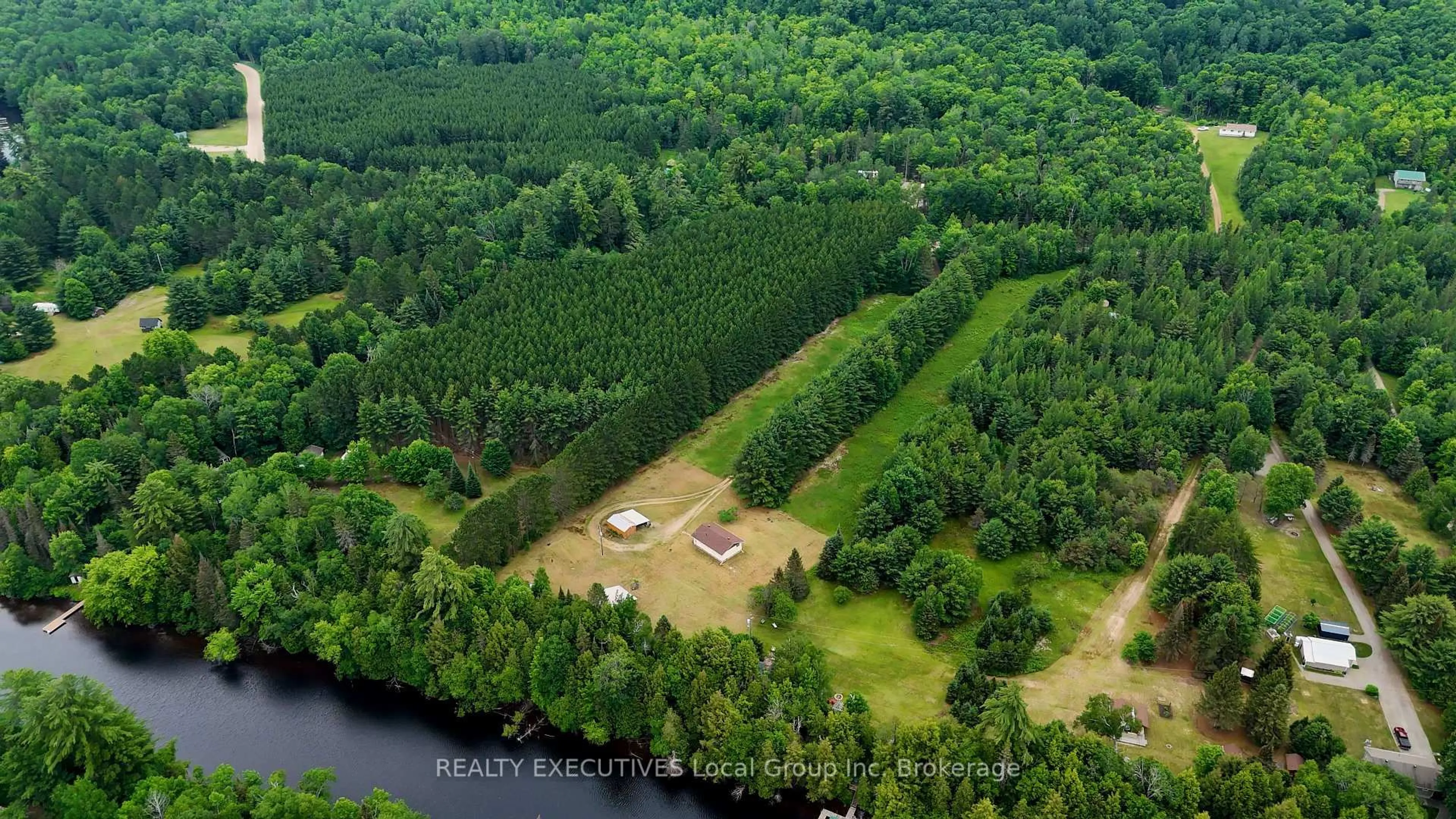 A pic from outside/outdoor area/front of a property/back of a property/a pic from drone, forest/trees view for 578 SOUTH RIVER Rd, Nipissing Ontario P0H 1W0