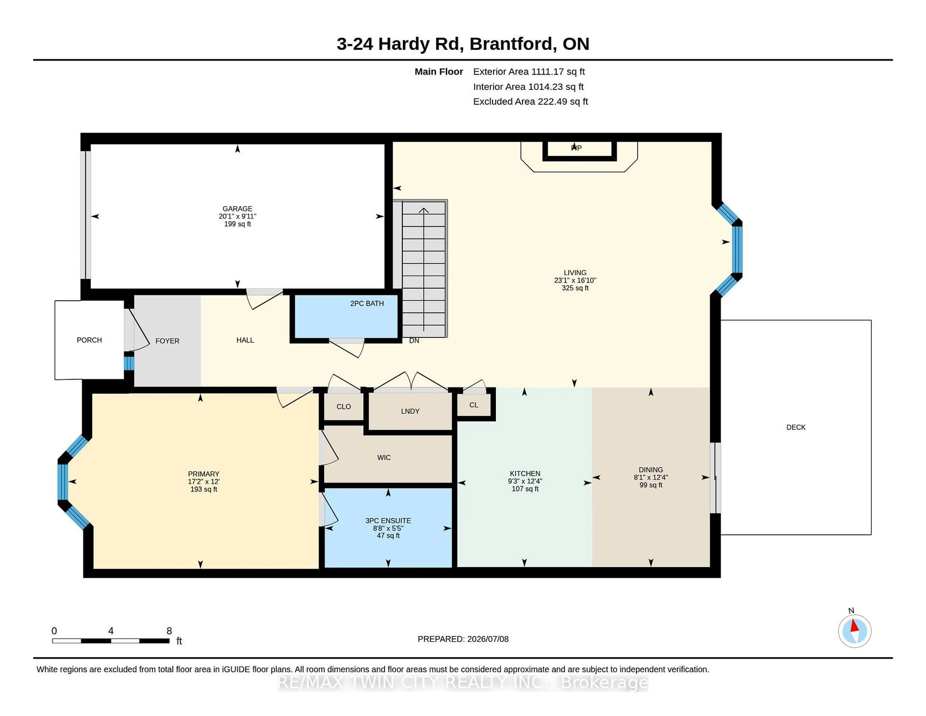 Floor plan for 24 Hardy Rd #3, Brantford Ontario N3T 5K6
