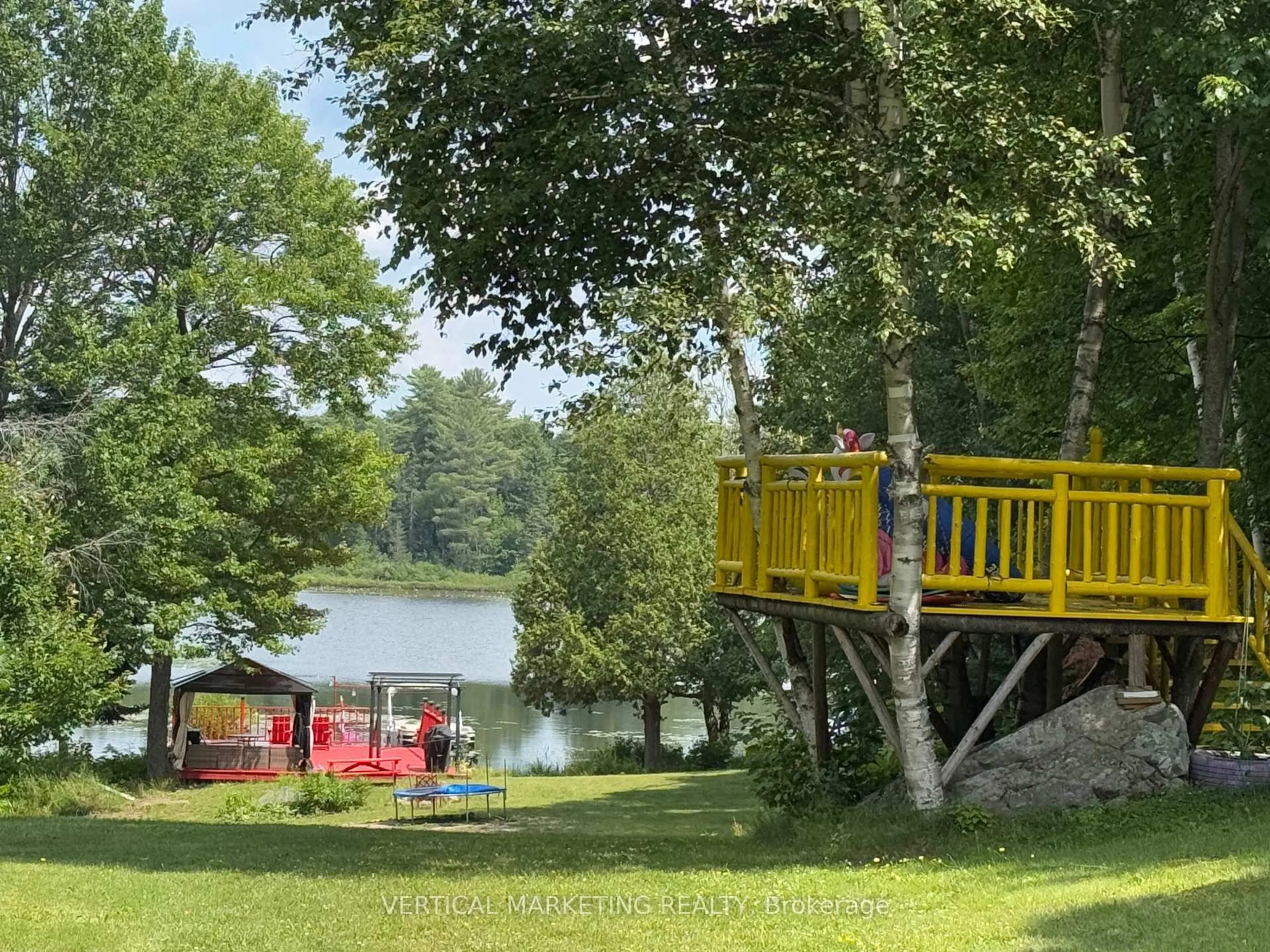 Patio, water/lake/river/ocean view for 823 Relative Rd, Armour Ontario P0A 1C0
