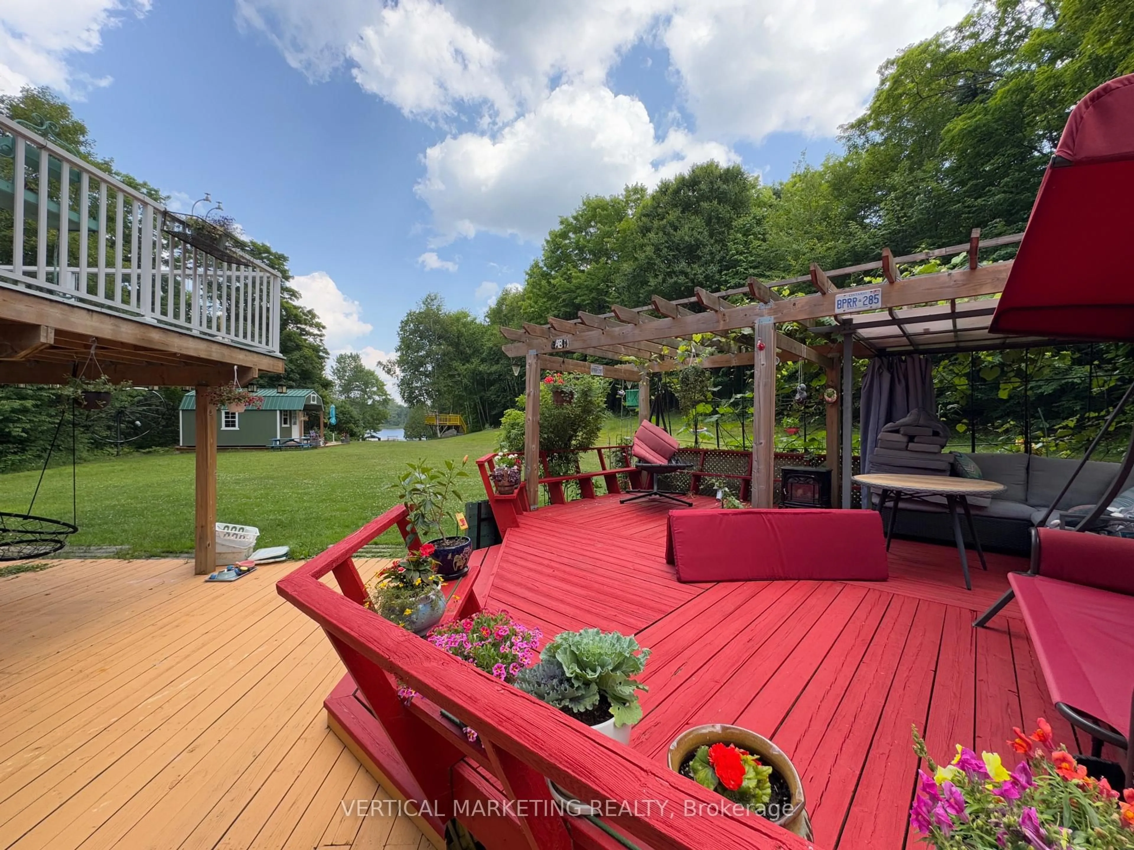 Patio, water/lake/river/ocean view for 823 Relative Rd, Armour Ontario P0A 1C0
