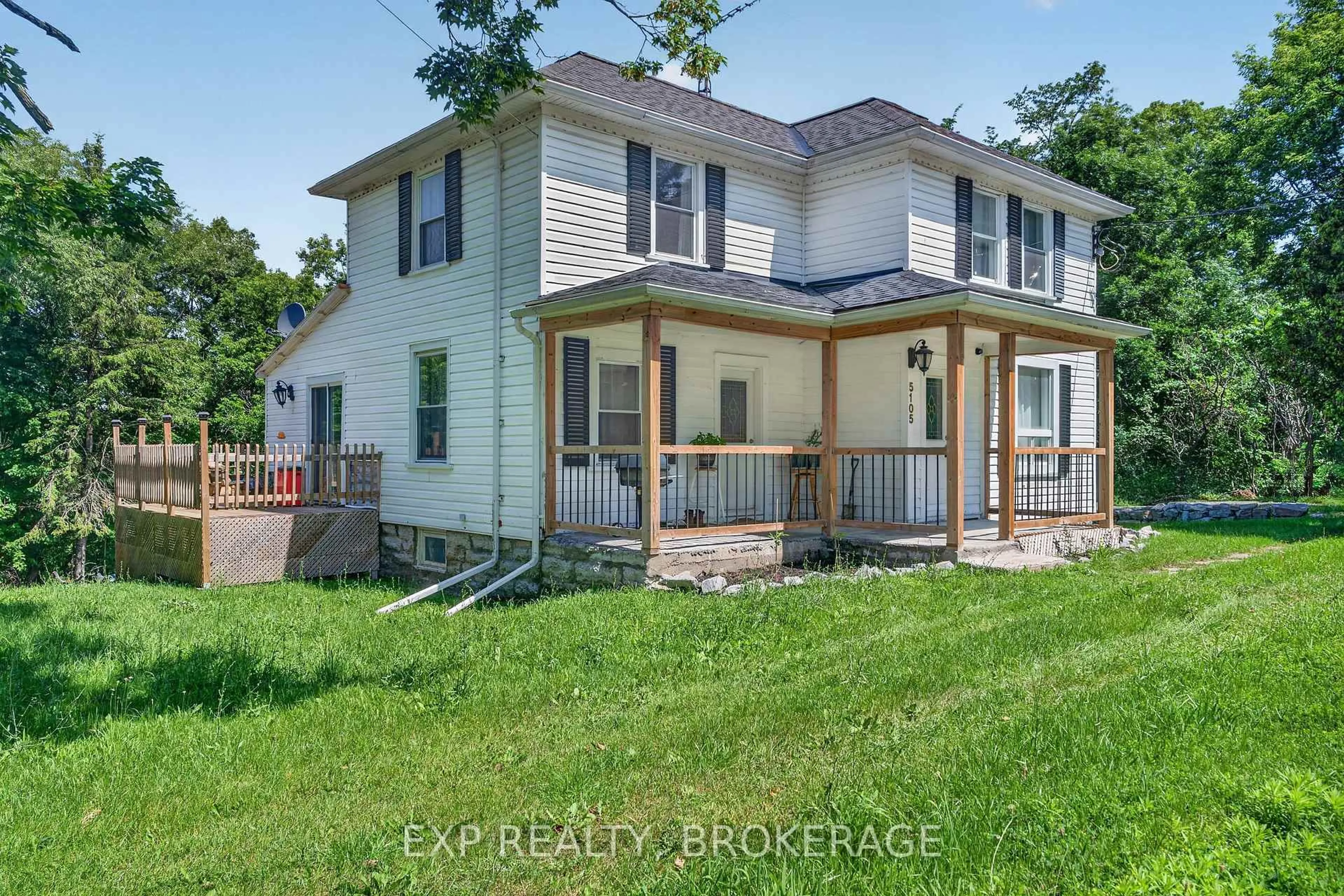 A pic from outside/outdoor area/front of a property/back of a property/a pic from drone, street for 5105 Battersea Rd, Battersea Ontario K0H 1H0