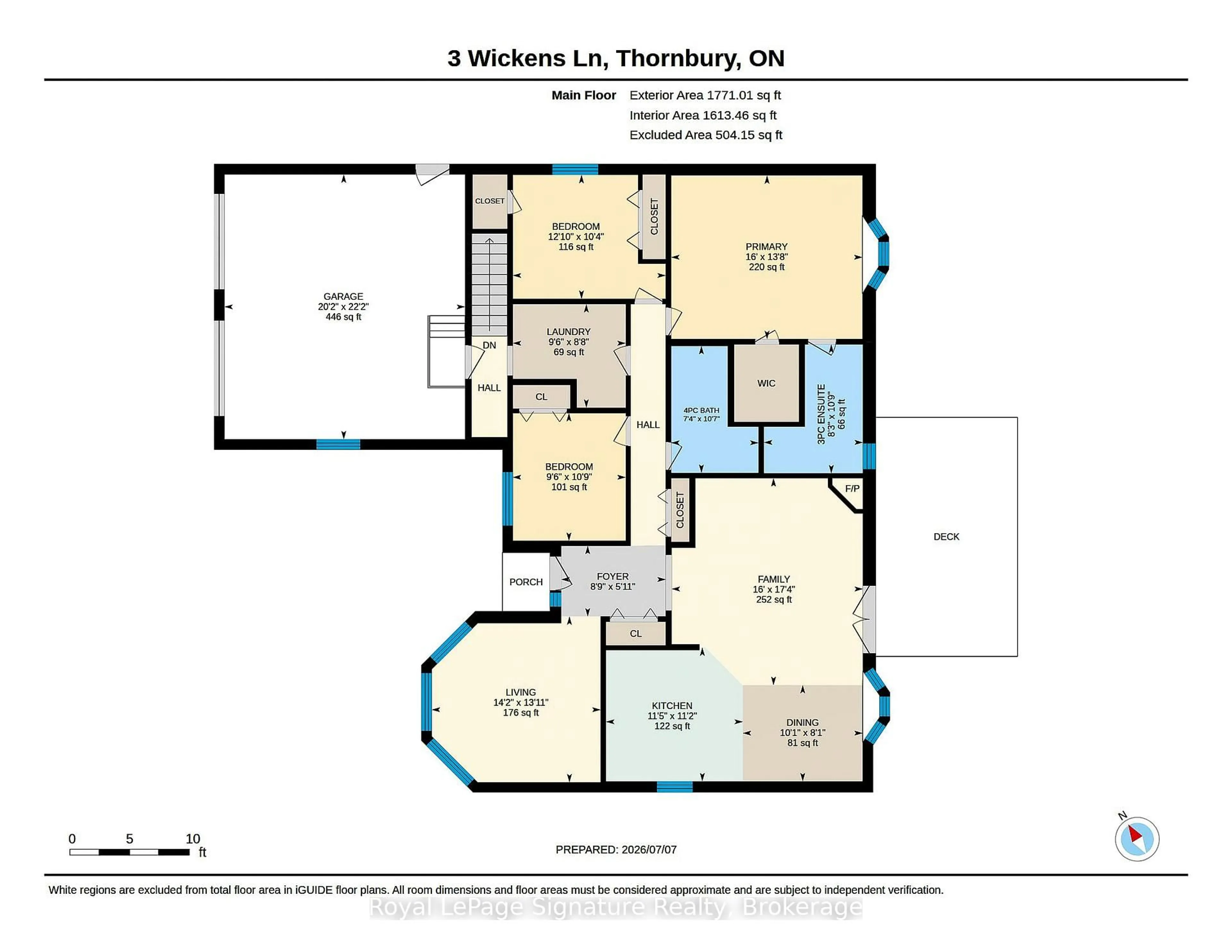 Floor plan for 3 Wickens Lane, Blue Mountains Ontario N0H 2P0