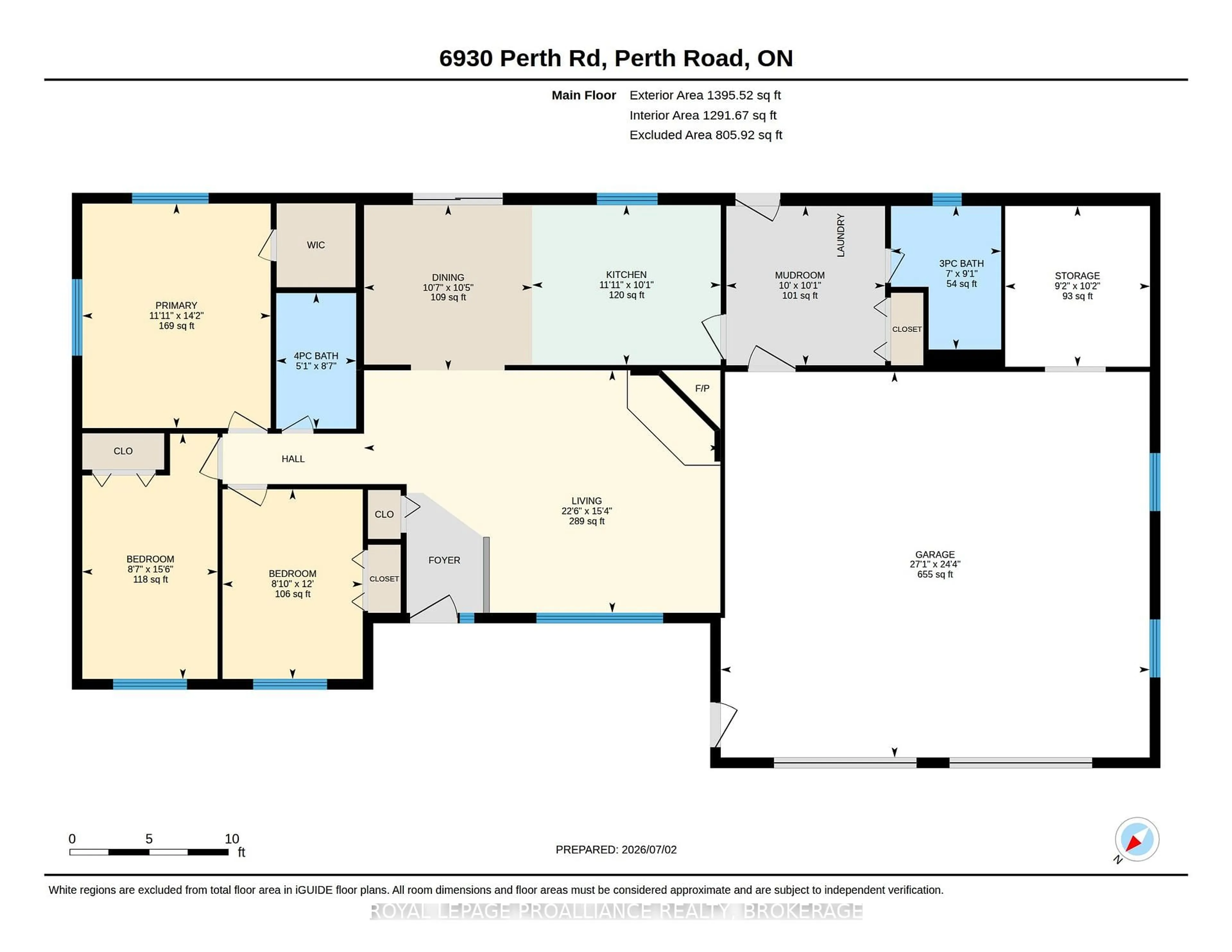 Floor plan for 6930 Perth Rd, Perth Road Ontario K0H 2L0