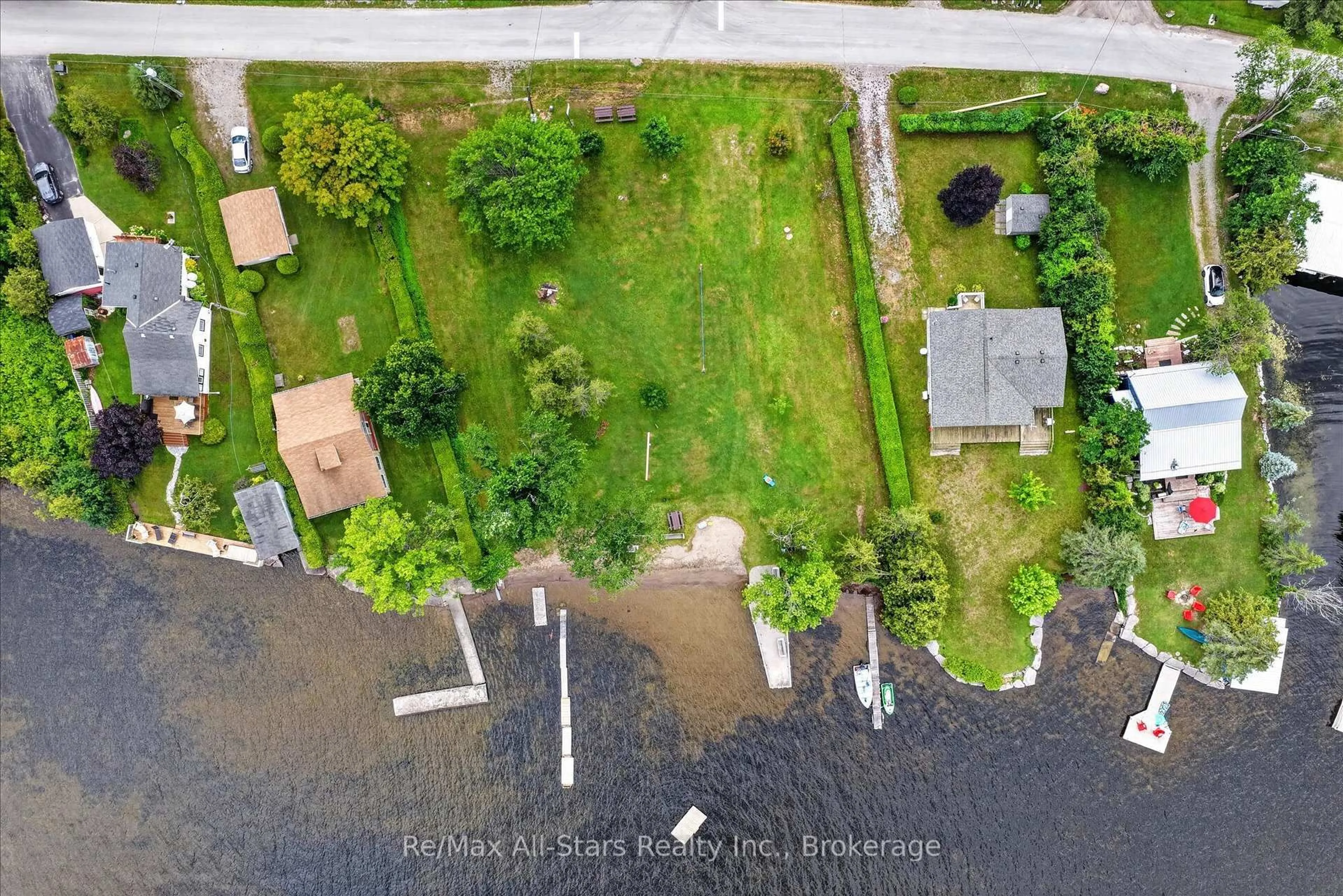 A pic from outside/outdoor area/front of a property/back of a property/a pic from drone, water/lake/river/ocean view for 3 Leaf St, Kawartha Lakes Ontario K0M 1L0