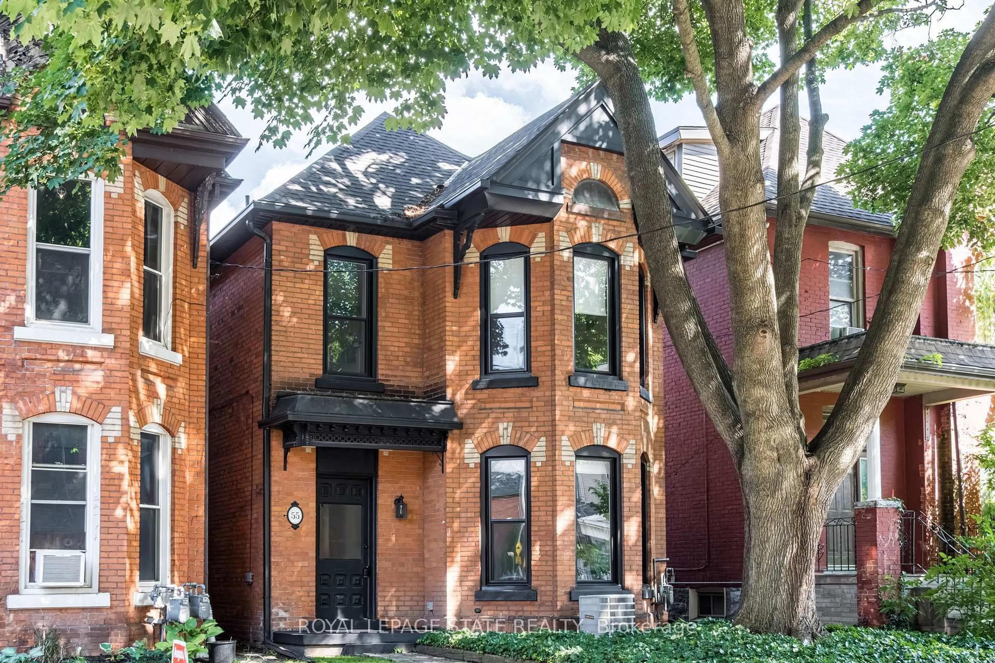 Home with brick exterior material, street for 55 Erie Ave, Hamilton Ontario L8N 2W5