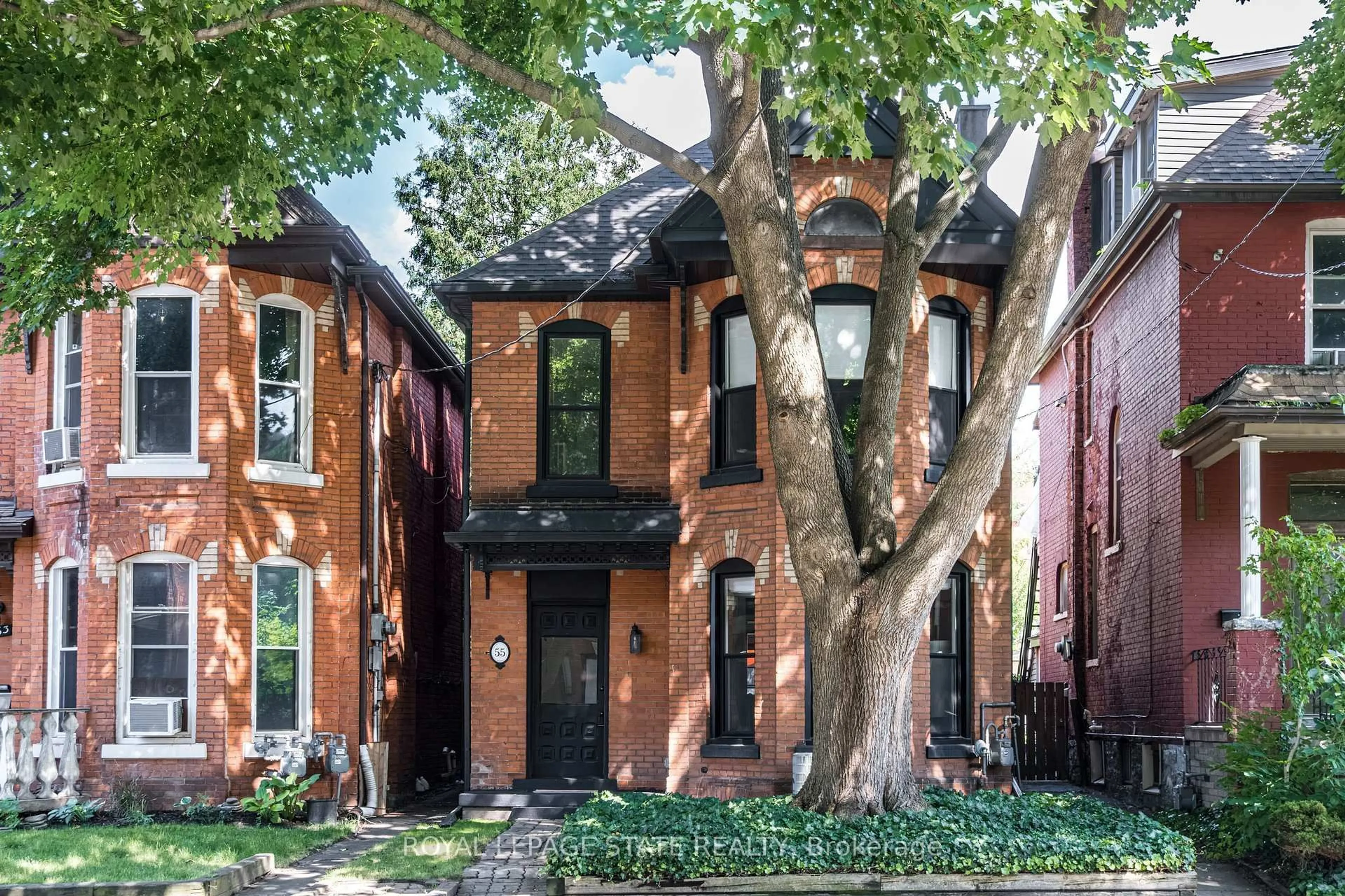 Home with brick exterior material, street for 55 Erie Ave, Hamilton Ontario L8N 2W5