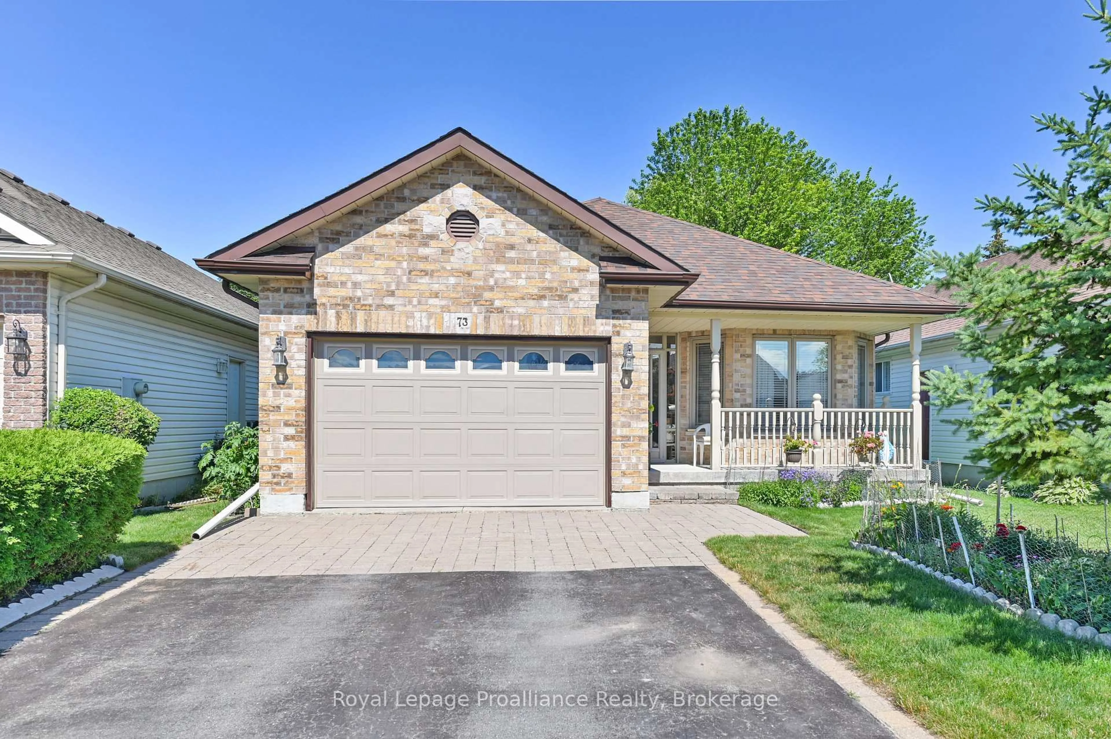 Home with brick exterior material, street for 73 Finch Dr, Belleville Ontario K8P 5L4