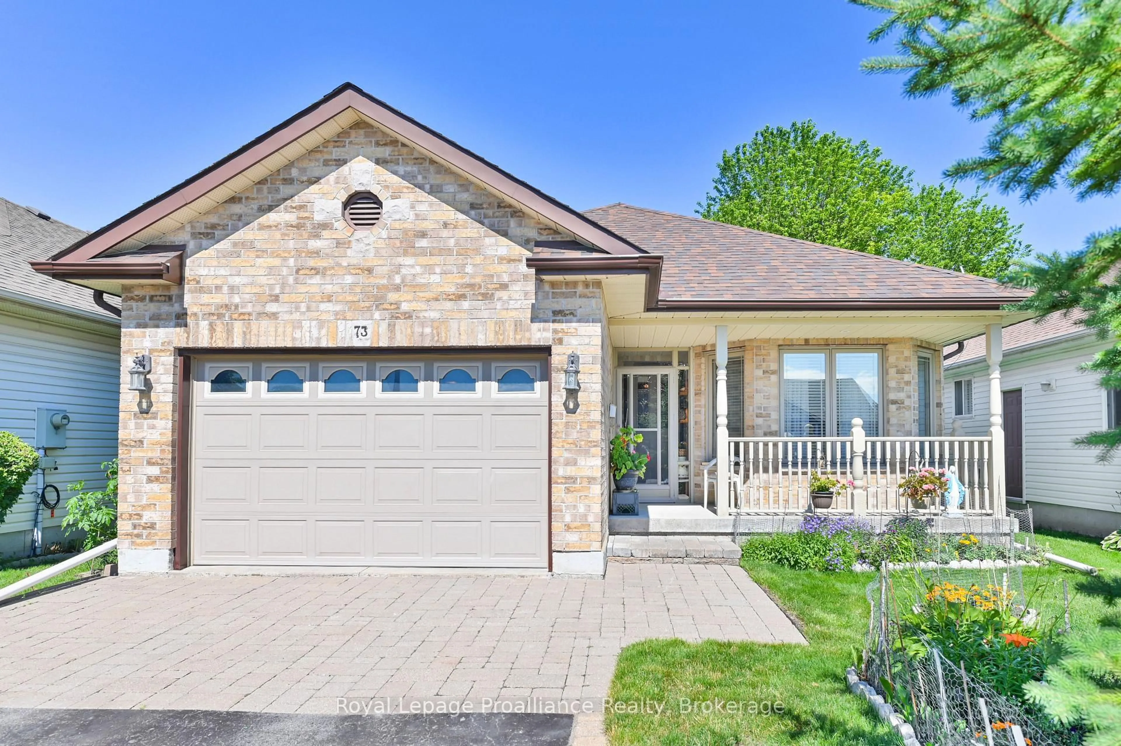 Home with brick exterior material, street for 73 Finch Dr, Belleville Ontario K8P 5L4