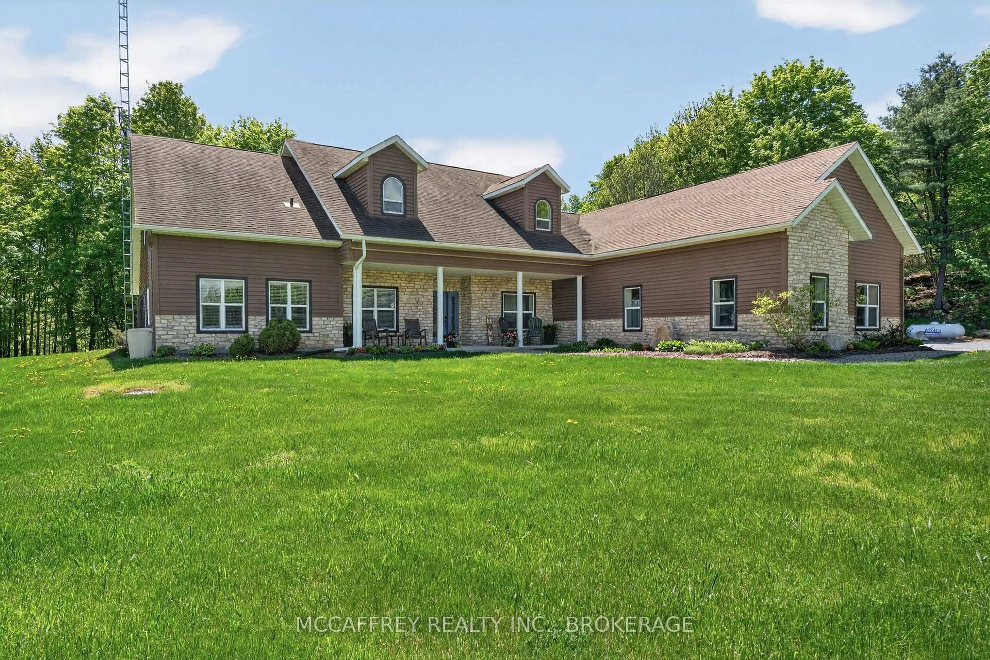 A pic from outside/outdoor area/front of a property/back of a property/a pic from drone, mountain view for 5638 Battersea Rd, Battersea Ontario K0H 1H0