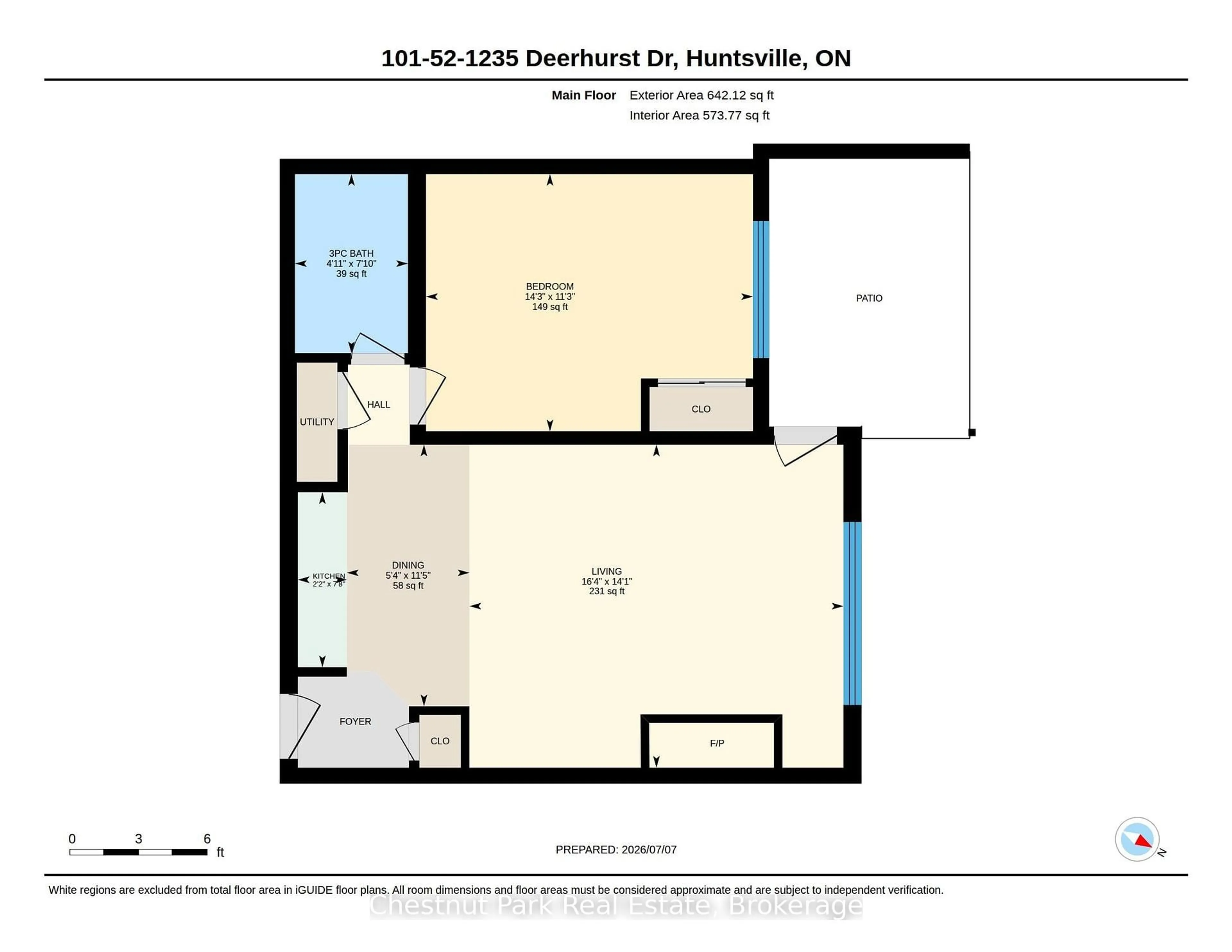 Floor plan for 1235 Deerhurst Summit Dr #52-101, Huntsville Ontario P1H 2E8