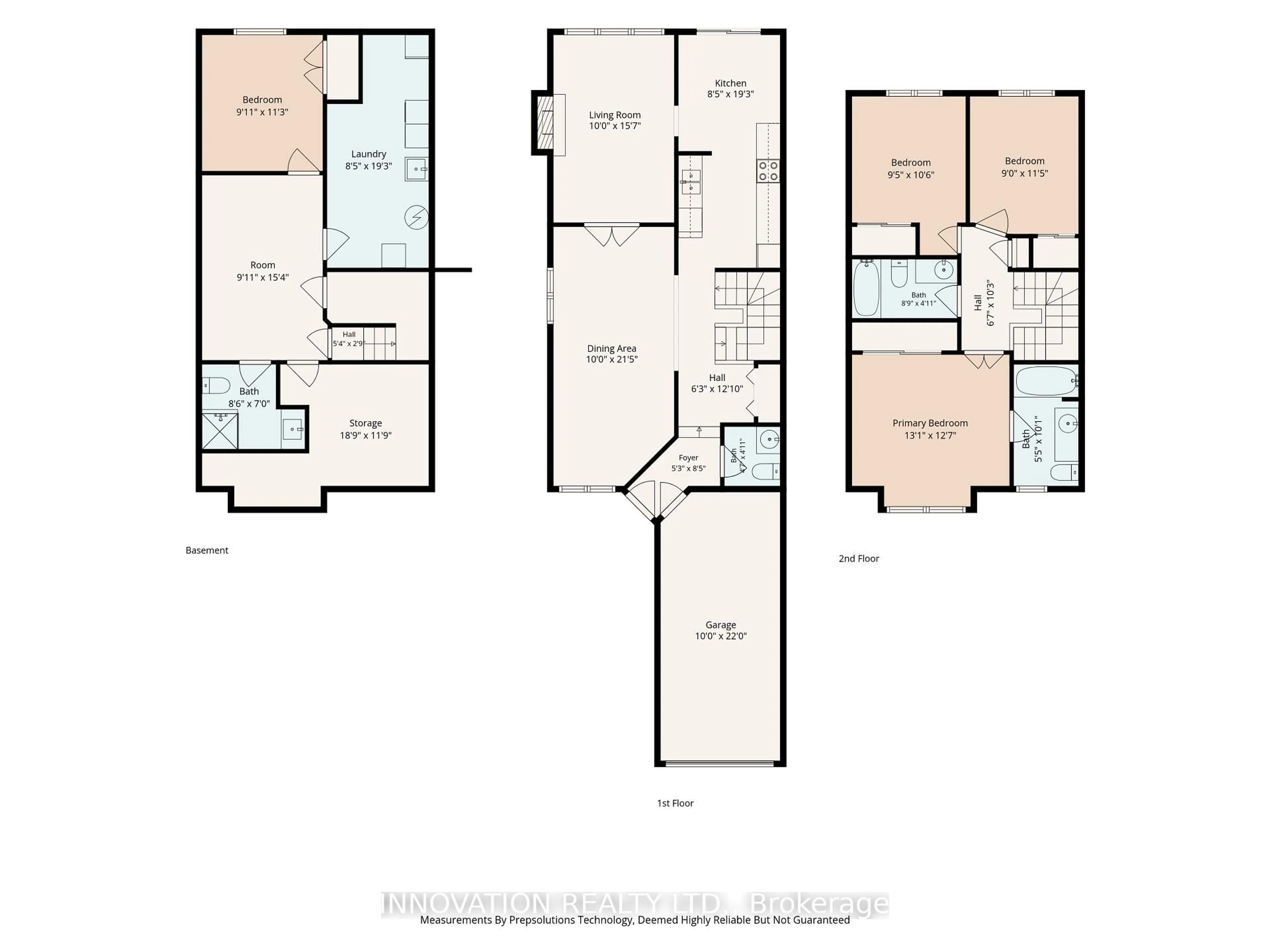 Floor plan for 277 Applecross Cres, Ottawa Ontario K2K 0C4