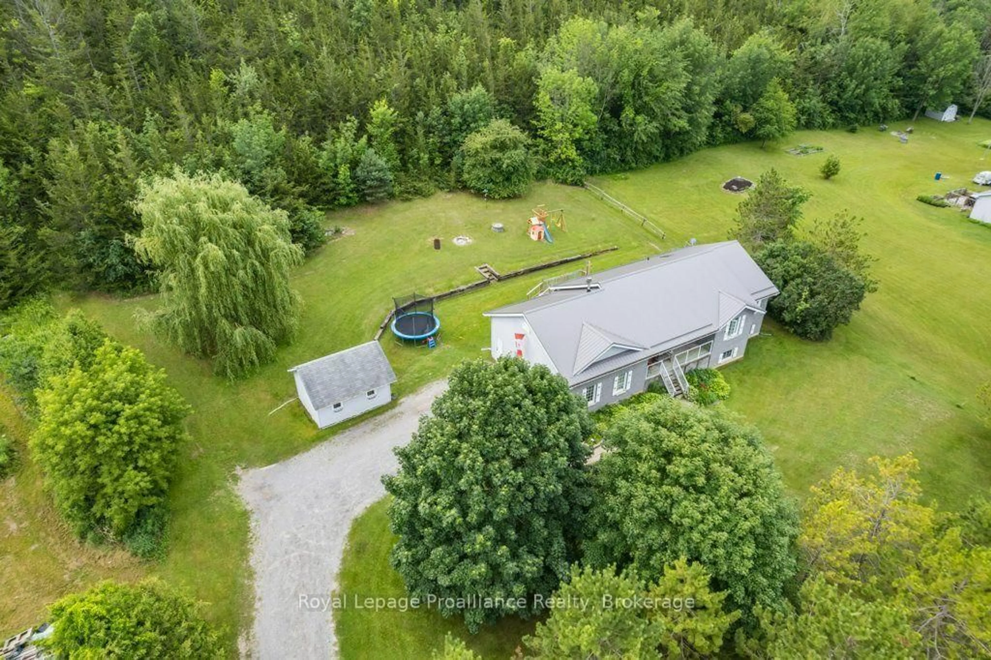 A pic from outside/outdoor area/front of a property/back of a property/a pic from drone, unknown for 697 Gunter Settlement Rd, Quinte West Ontario K8V 5P6