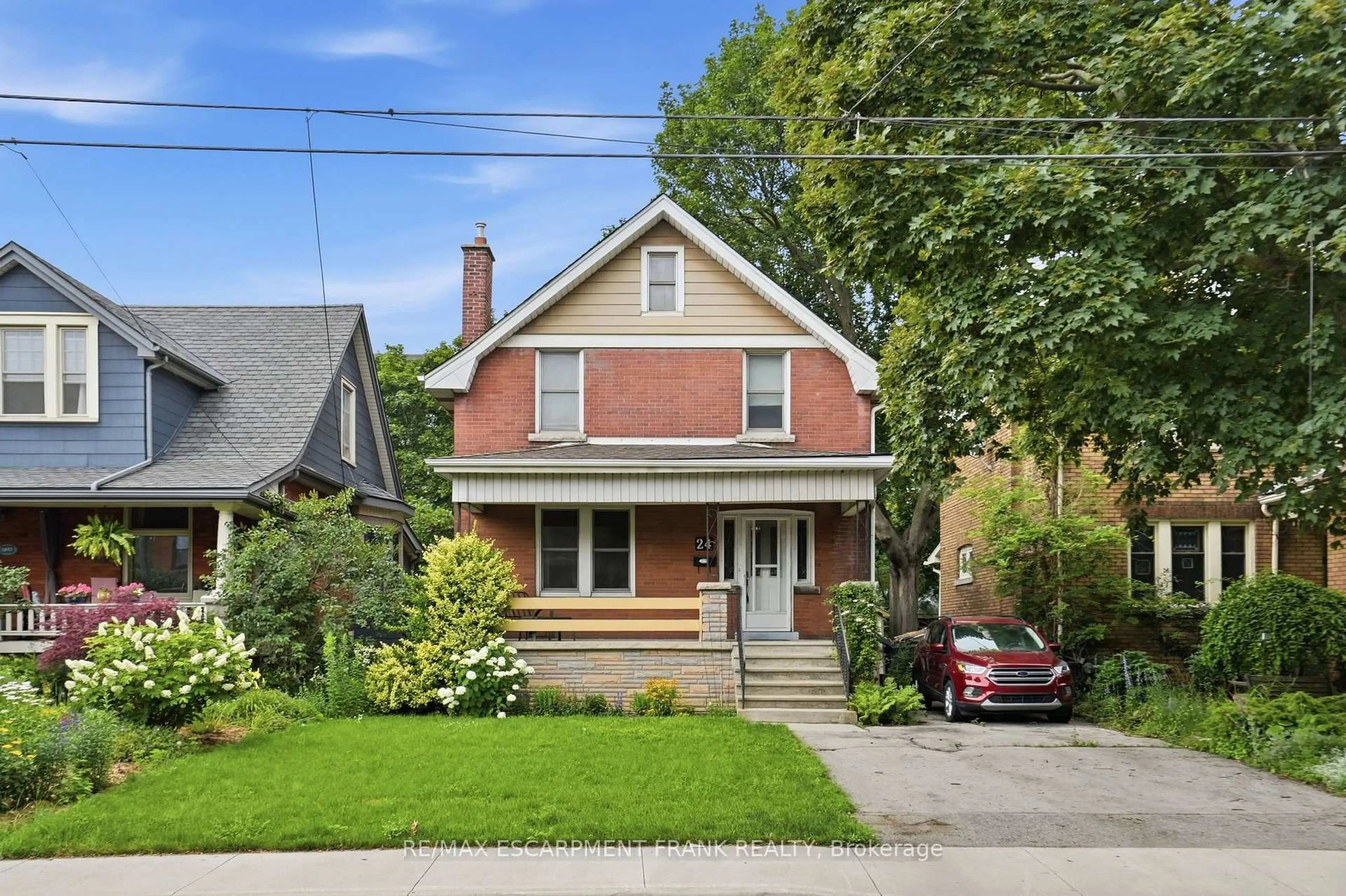 Home with brick exterior material, street for 24 Cliff Ave, Hamilton Ontario L8V 2R9