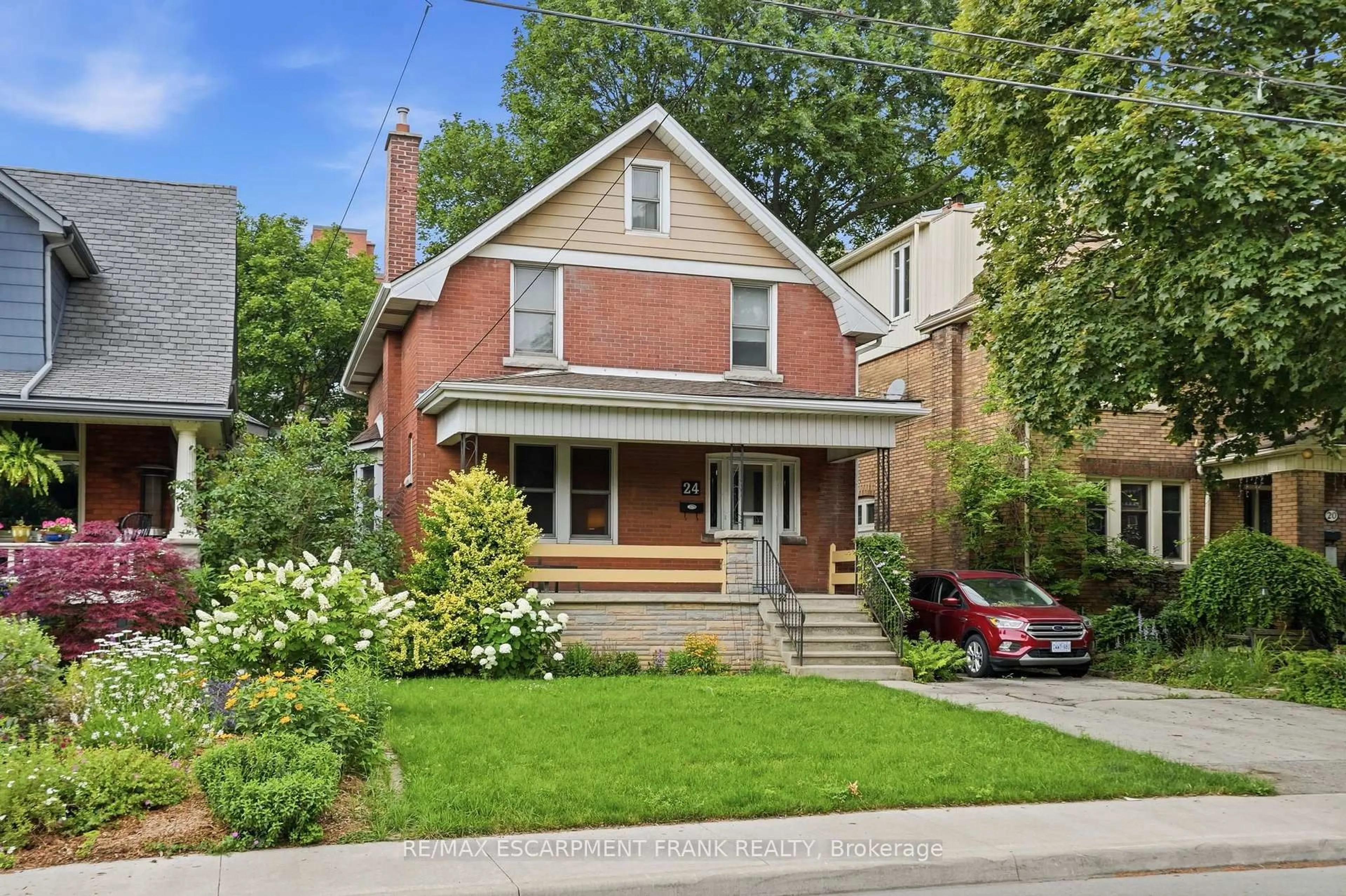Home with brick exterior material, street for 24 Cliff Ave, Hamilton Ontario L8V 2R9