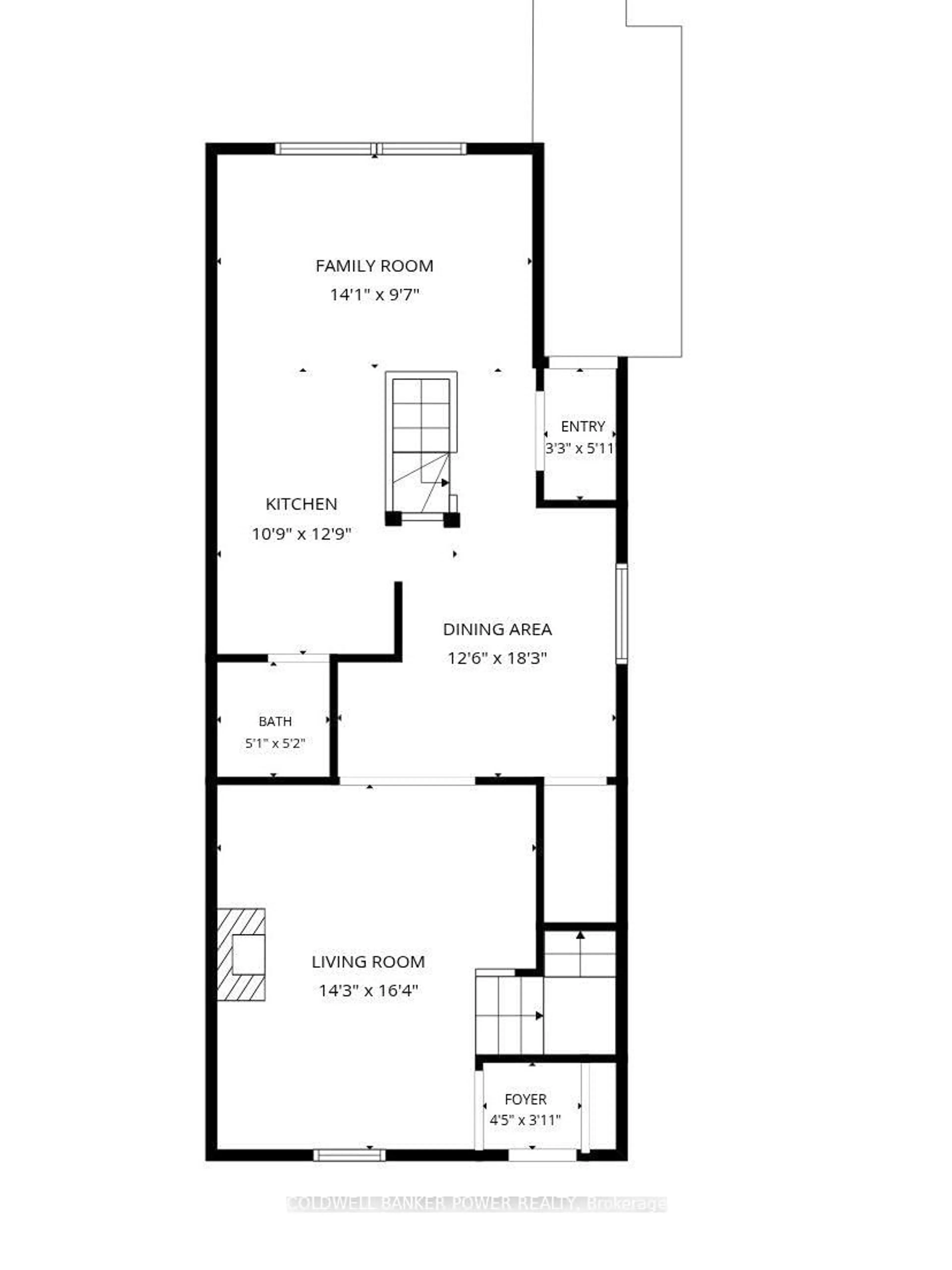Floor plan for 315 Pall Mall St, London East Ontario N6B 2G8