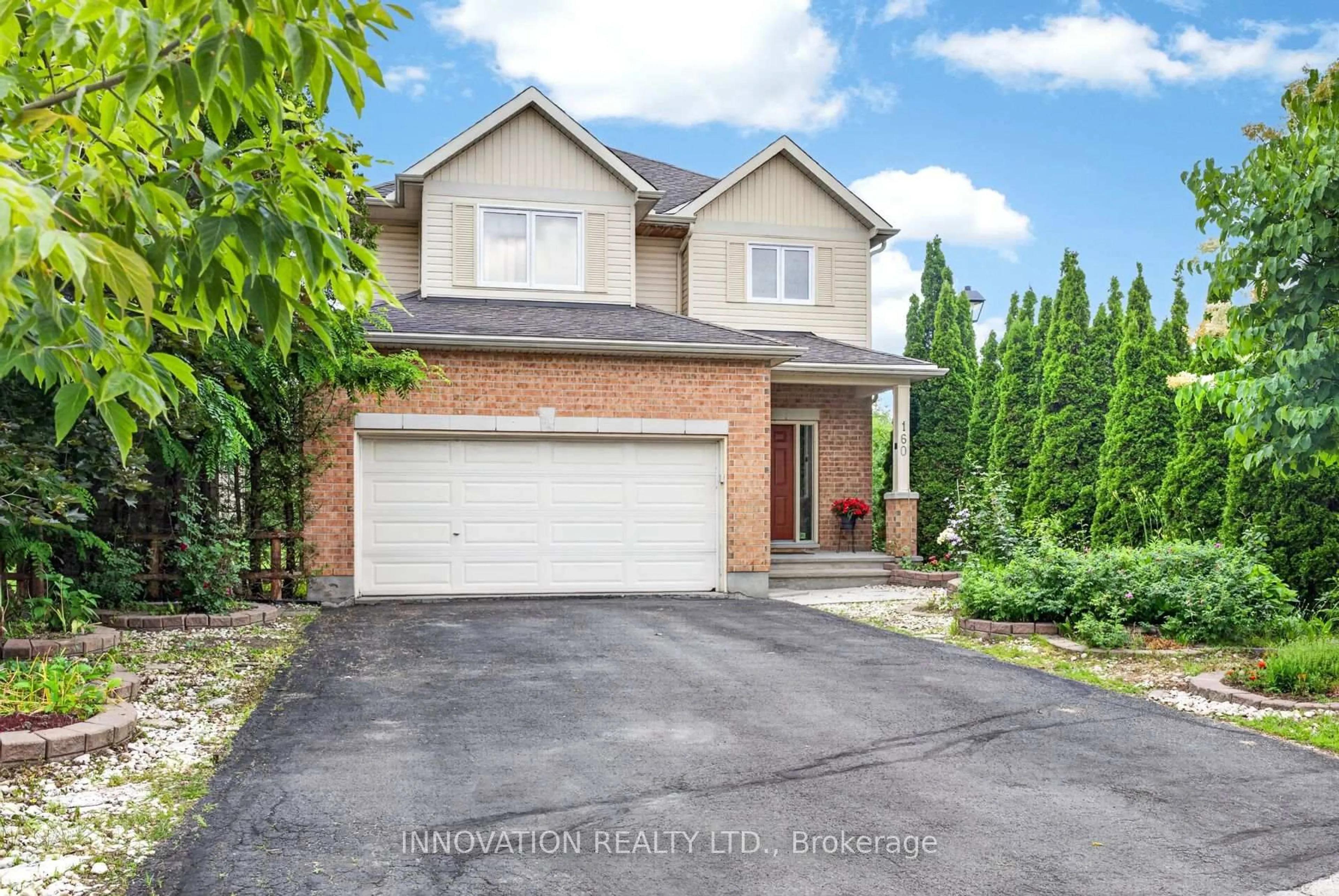 Home with brick exterior material, street for 160 Hillman Marsh Way, Ottawa Ontario K1T 0A8