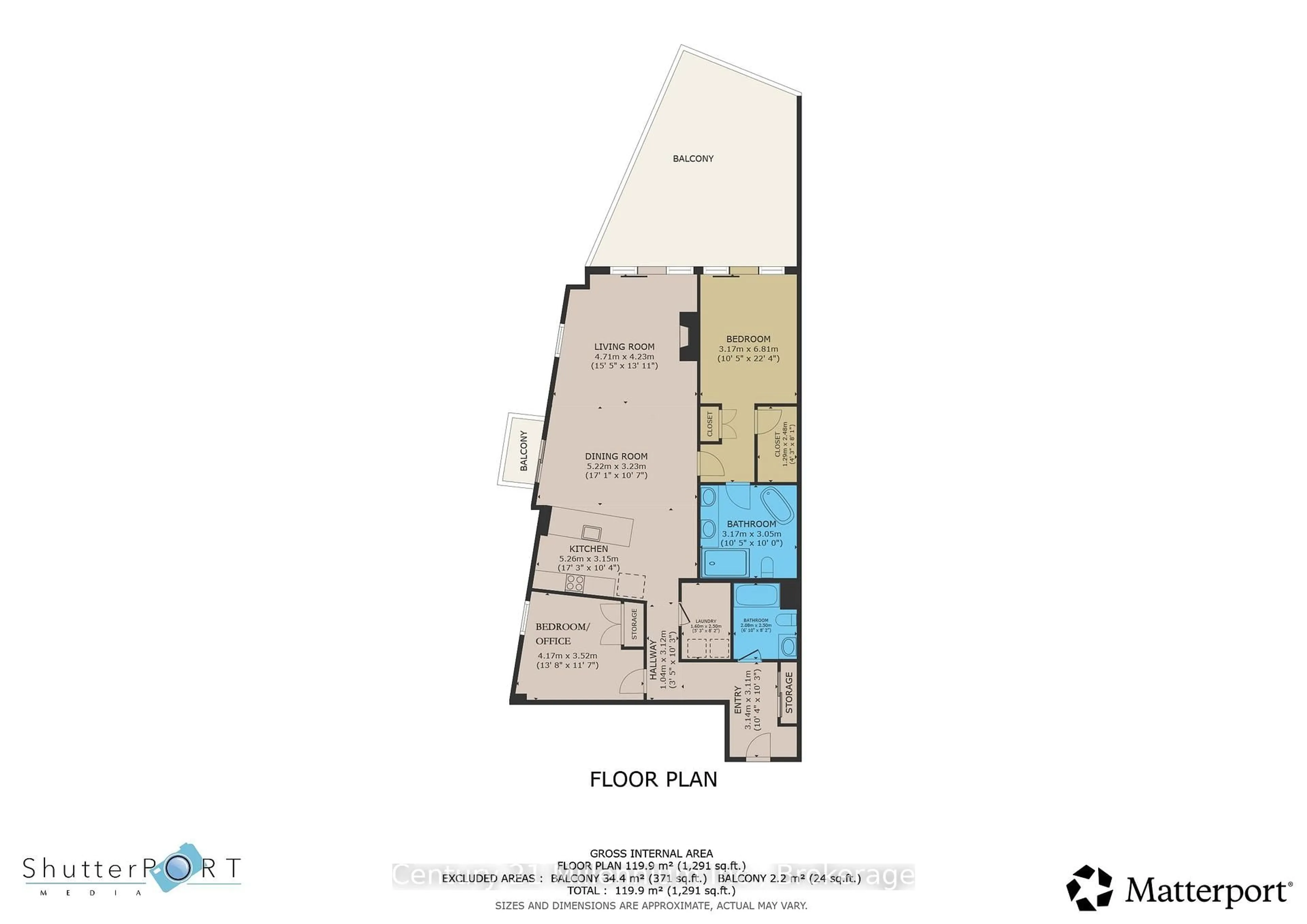 Floor plan for 80 9th St #604, Owen Sound Ontario N4K 1N4
