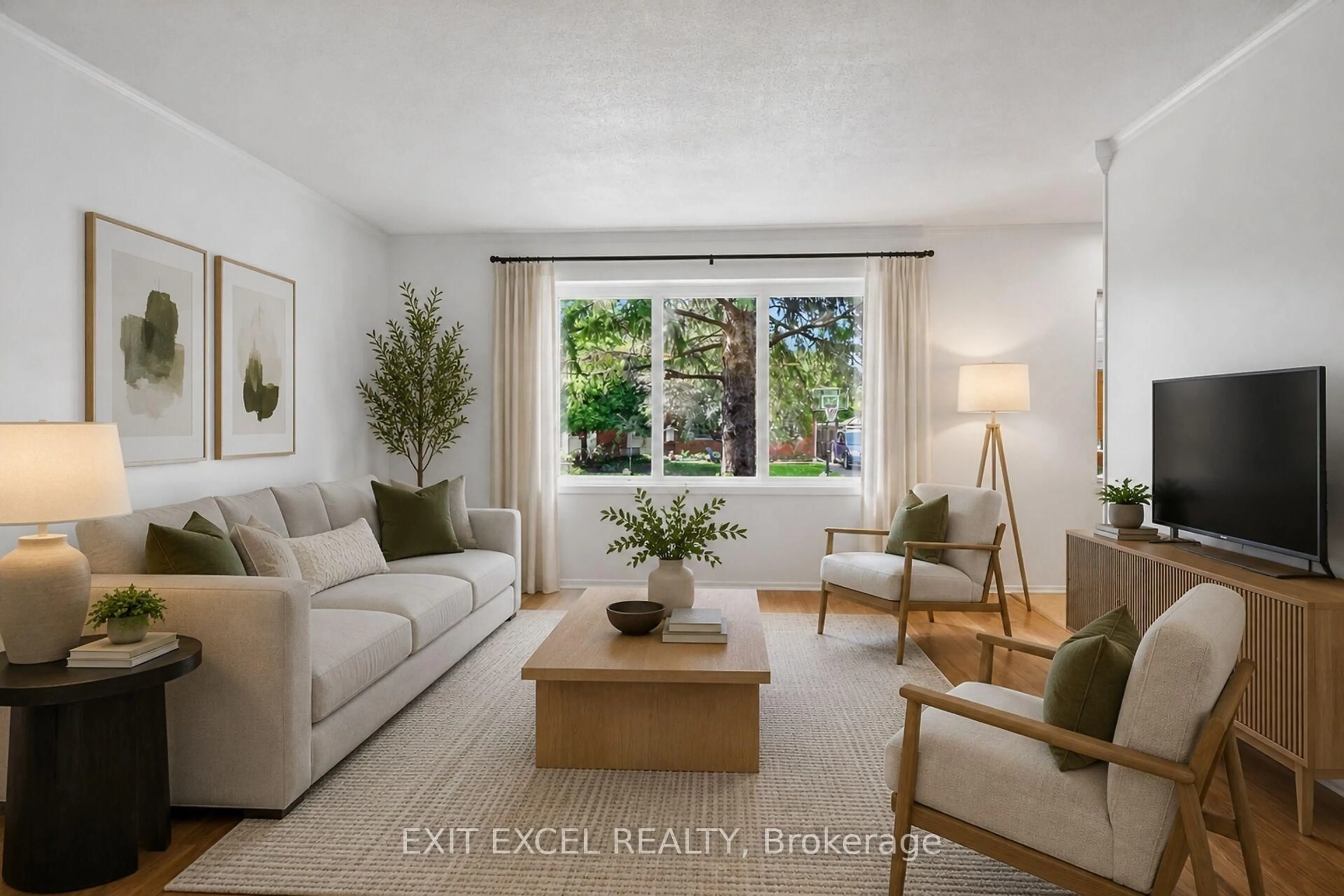 Living room with furniture, unknown for 283 McElroy Dr, Ottawa Ontario K2L 1Y3