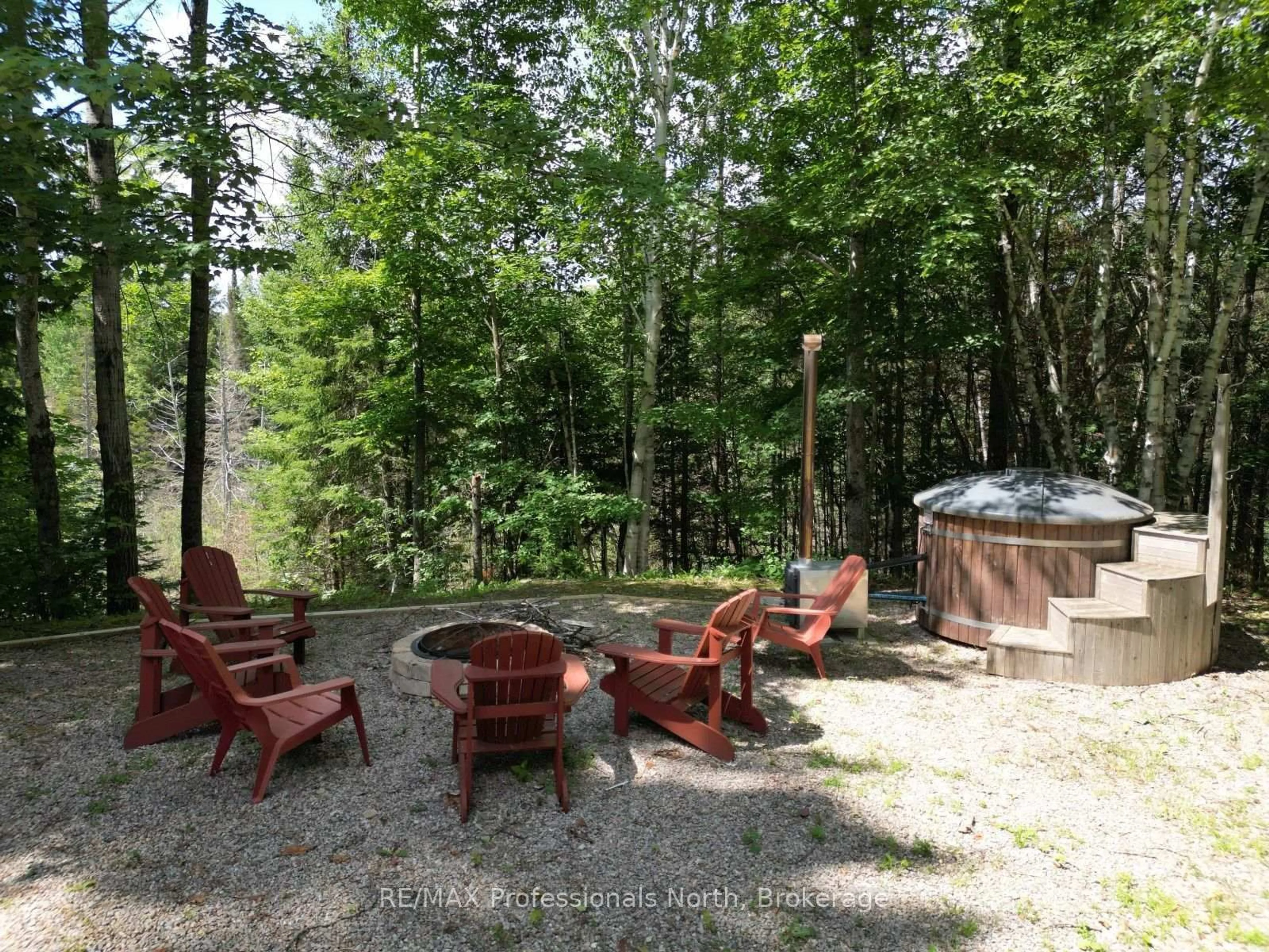 Patio, forest/trees view for 1419 Clement Lake Rd, Highlands East Ontario K0L 3C0