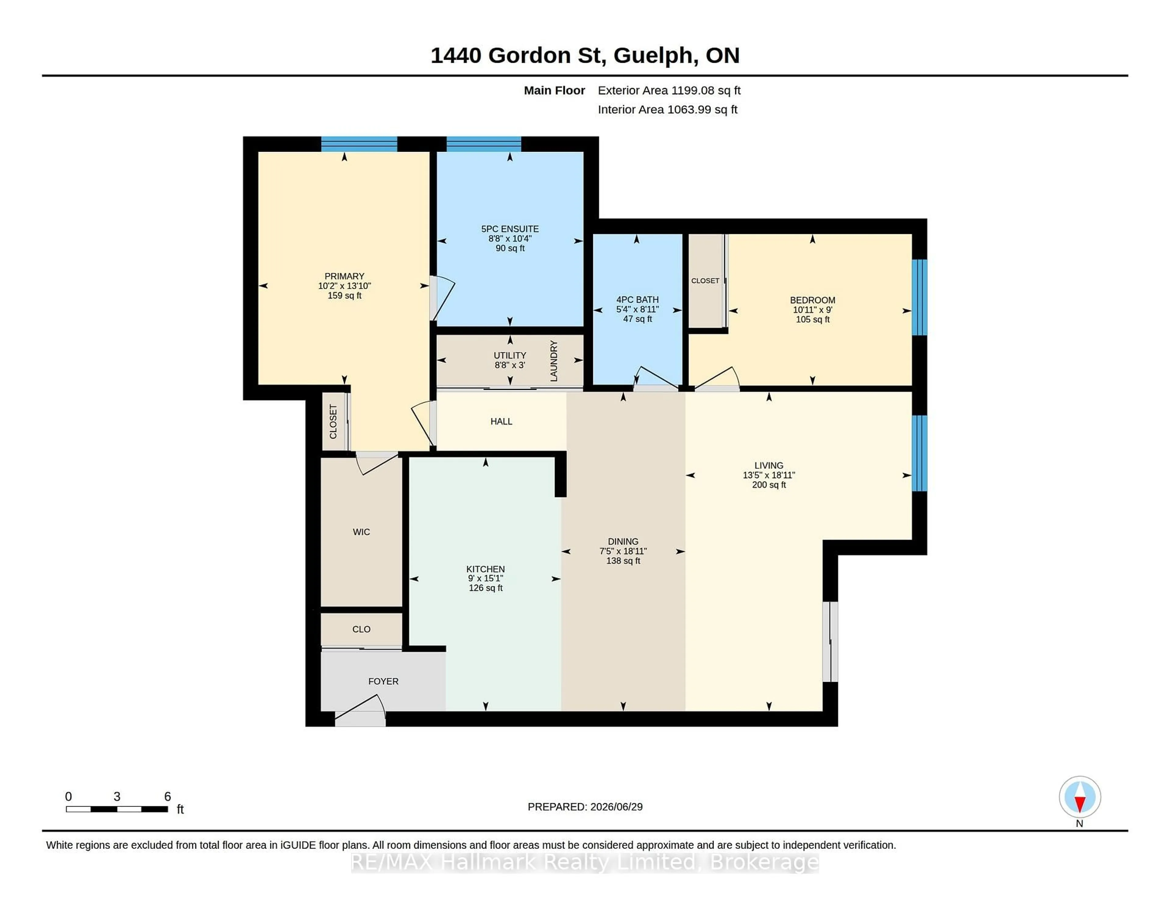Floor plan for 1440 Gordon St #223, Guelph Ontario N1L 1C4