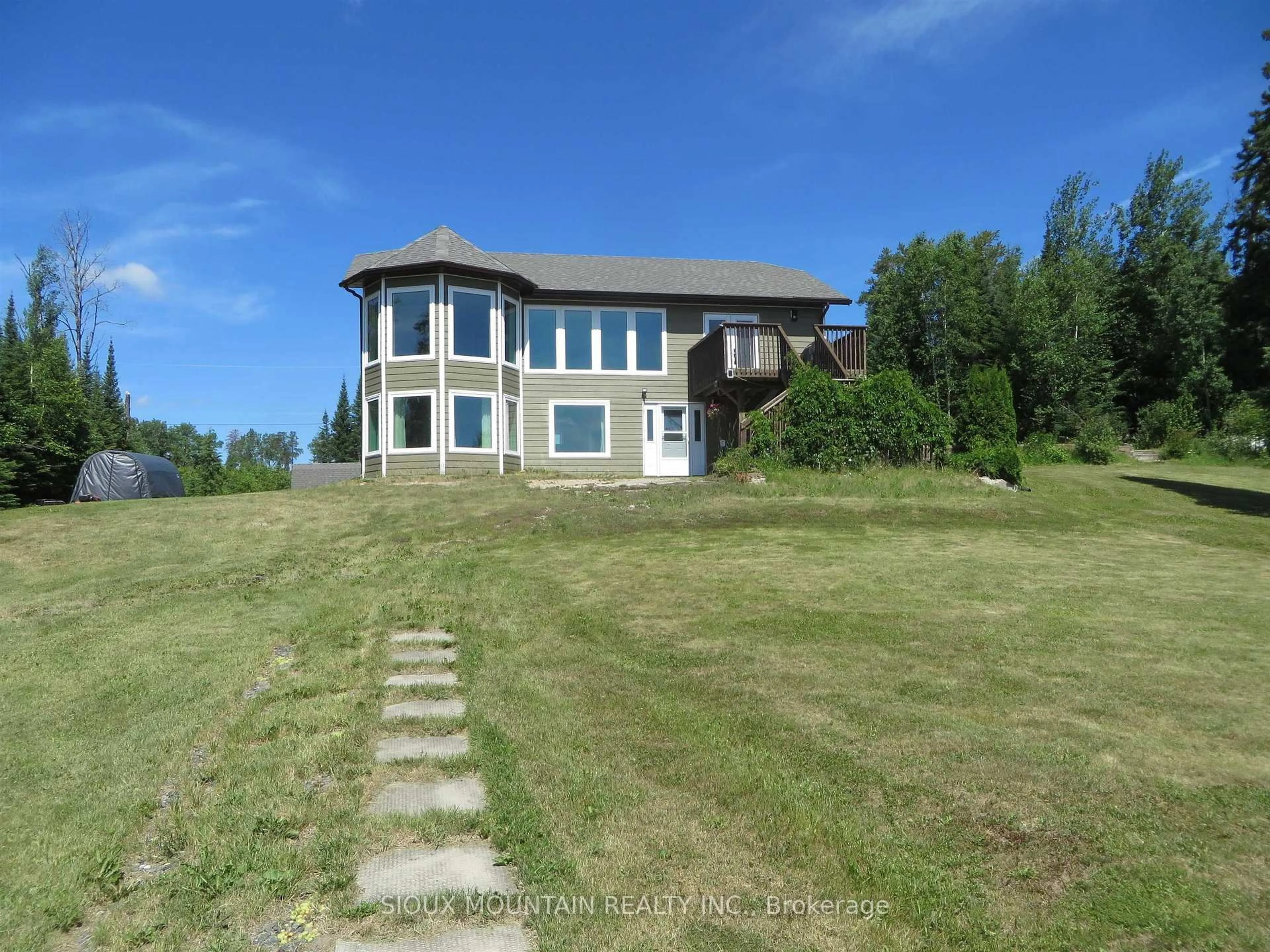A pic from outside/outdoor area/front of a property/back of a property/a pic from drone, building for 23 Friesen Blvd, Sioux Lookout Ontario P8T 0A7