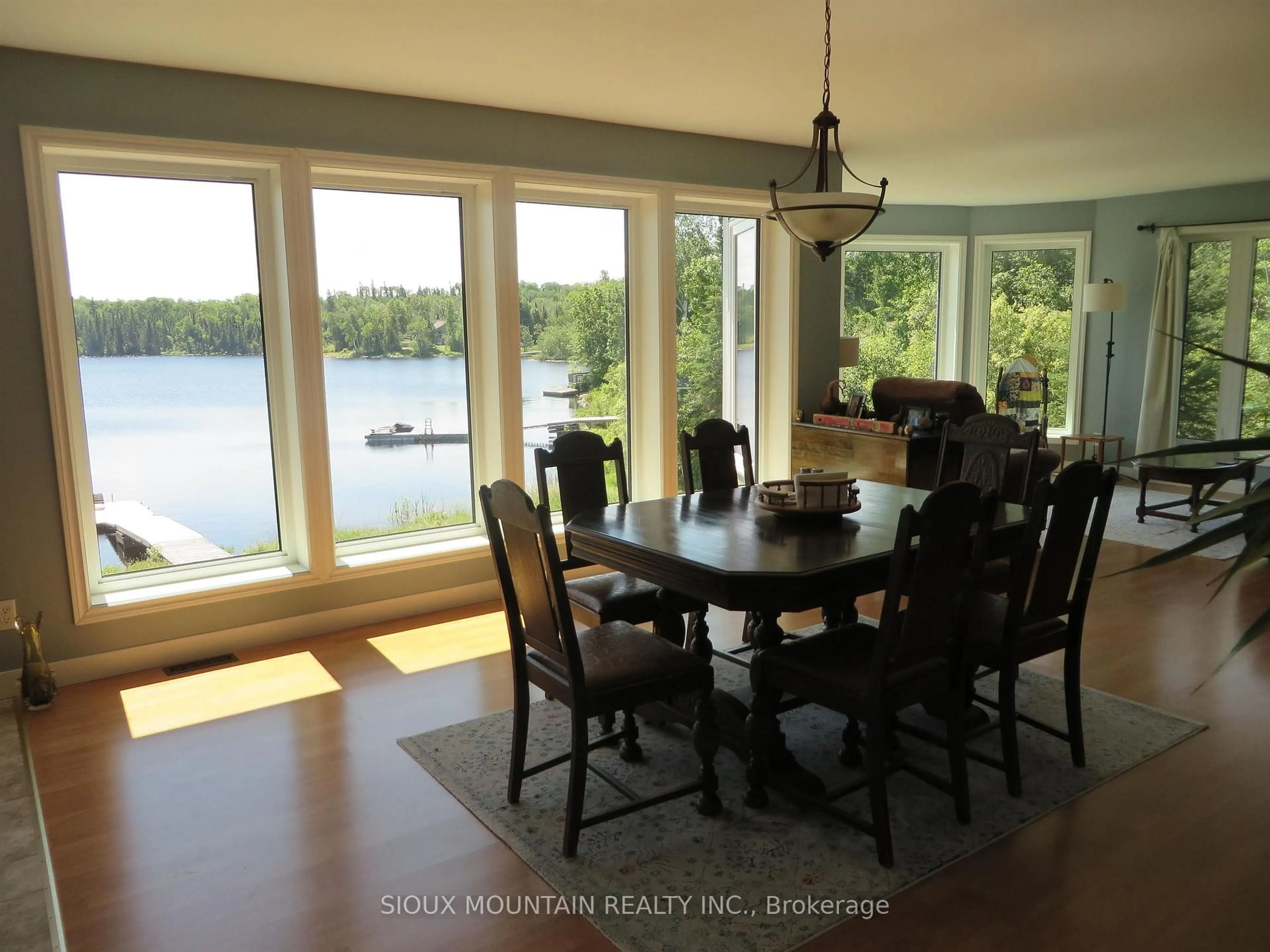 Dining room, wood/laminate floor for 23 Friesen Blvd, Sioux Lookout Ontario P8T 0A7