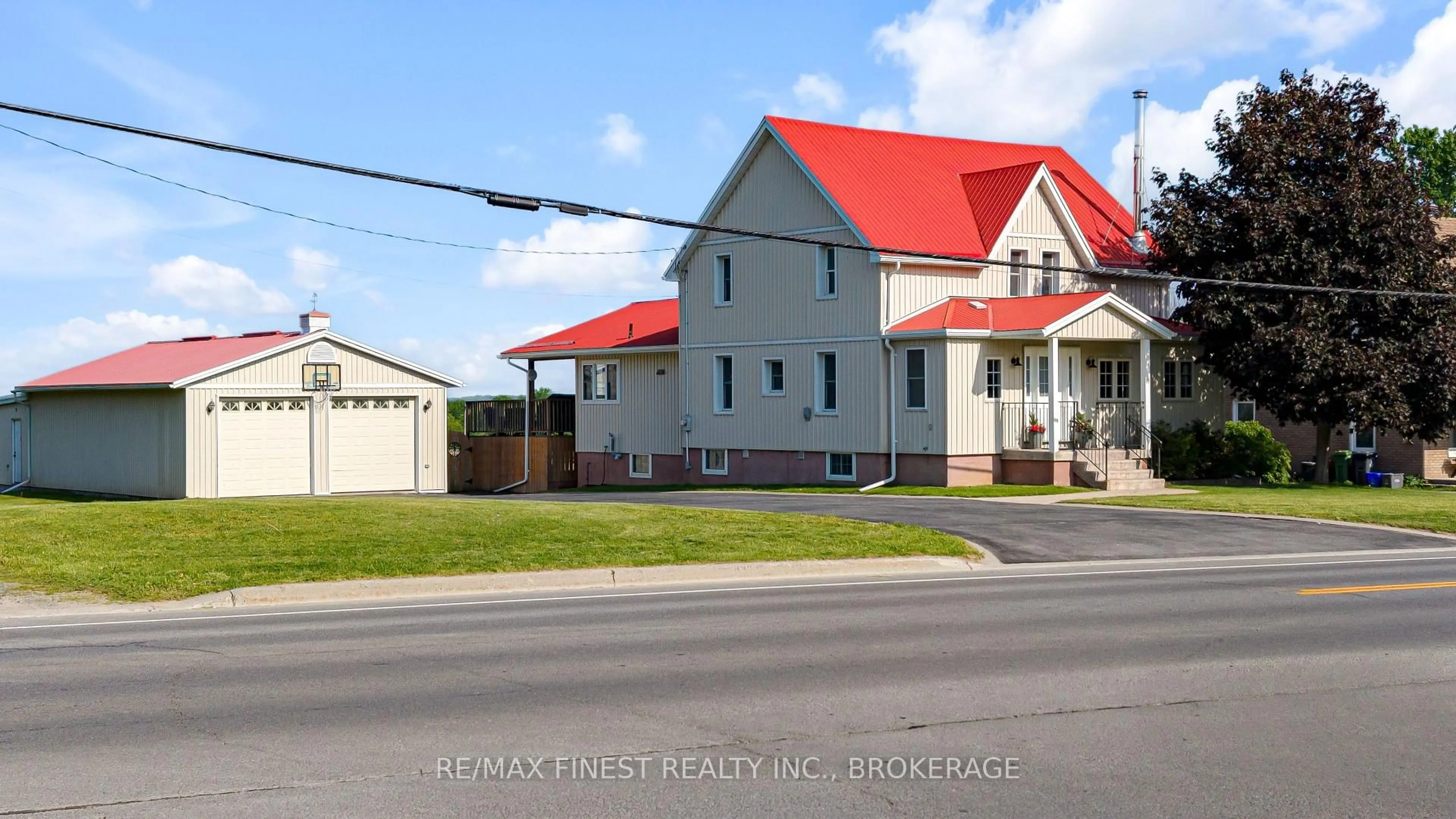 Home with vinyl exterior material, street for 2112 Battersea Rd, Kingston Ontario K0H 1S0