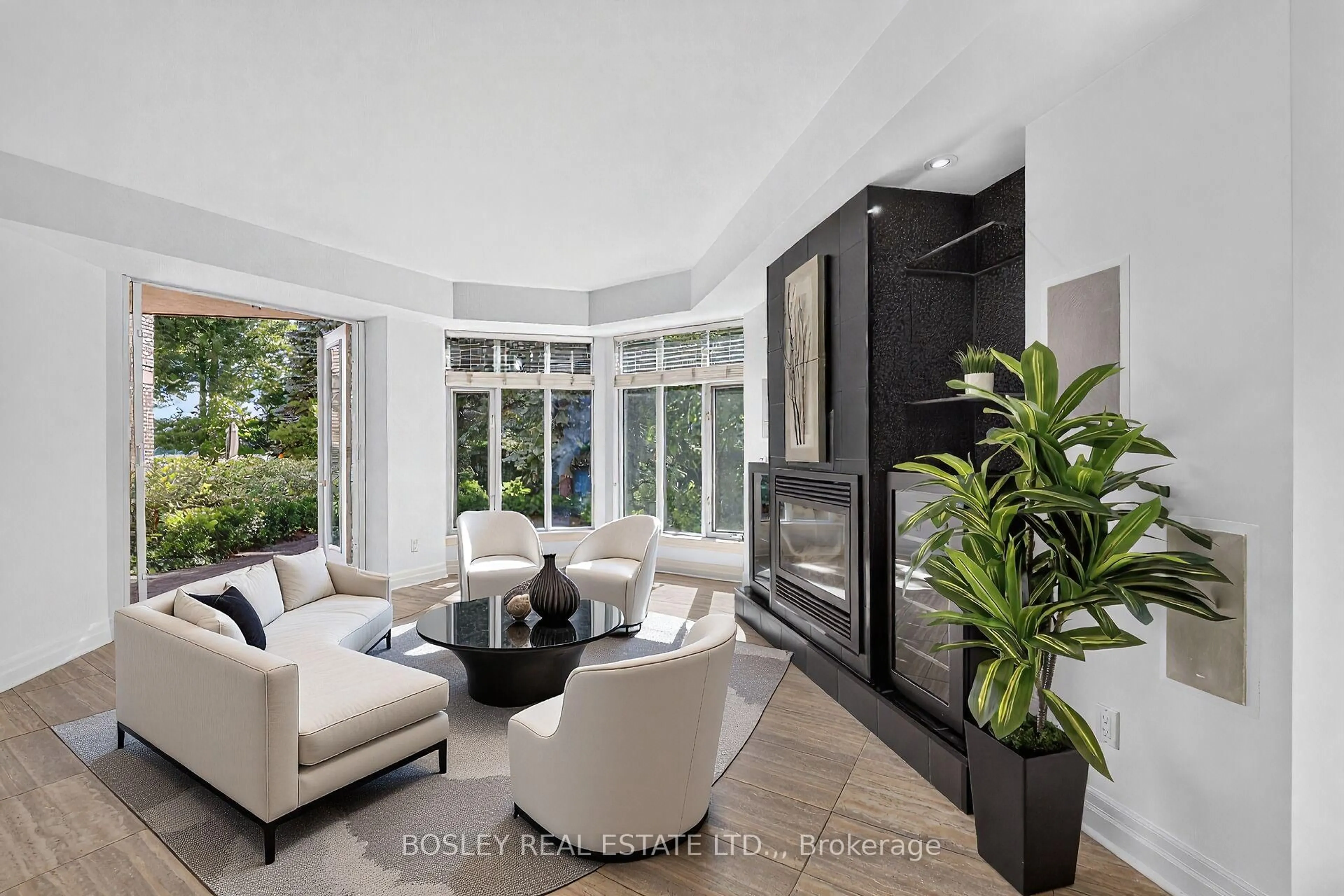Living room with furniture, ceramic/tile floor for 225 Ricardo St #107, Niagara-on-the-Lake Ontario L0S 1J0