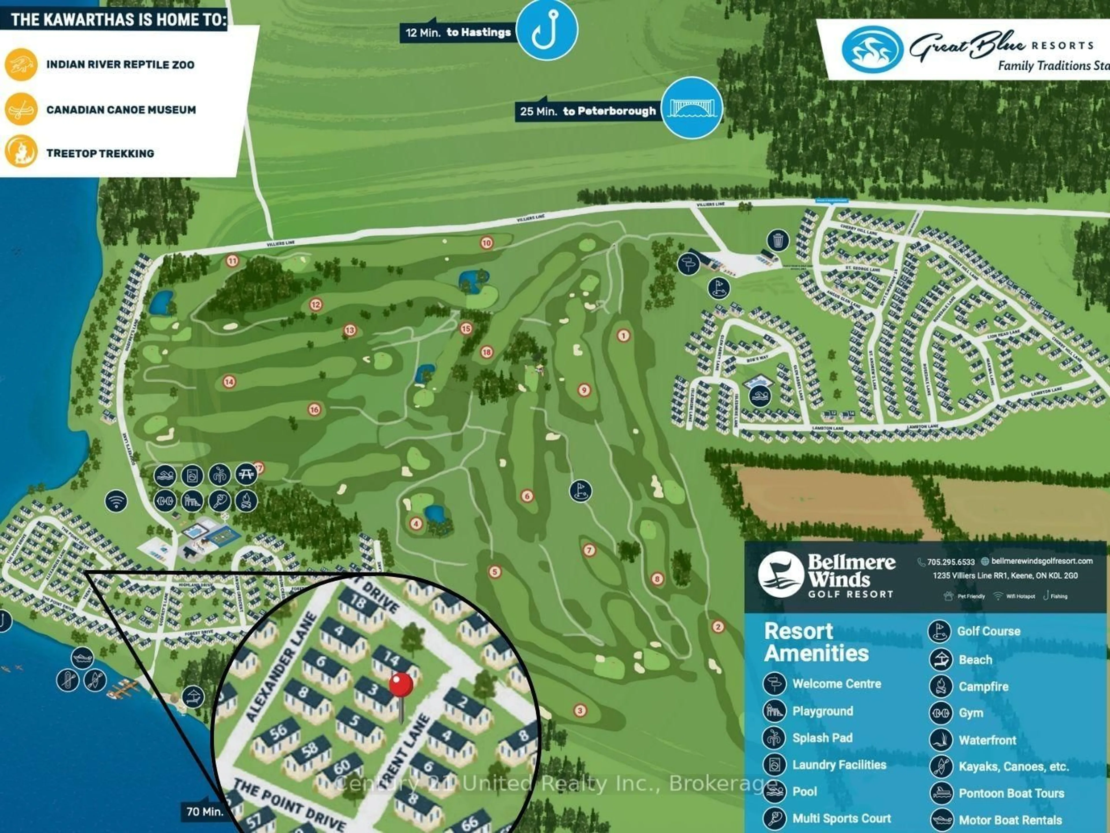 Picture of a map for 1235 Villiers Line (3 Trent Lane), Otonabee-South Monaghan Ontario K0L 2G0