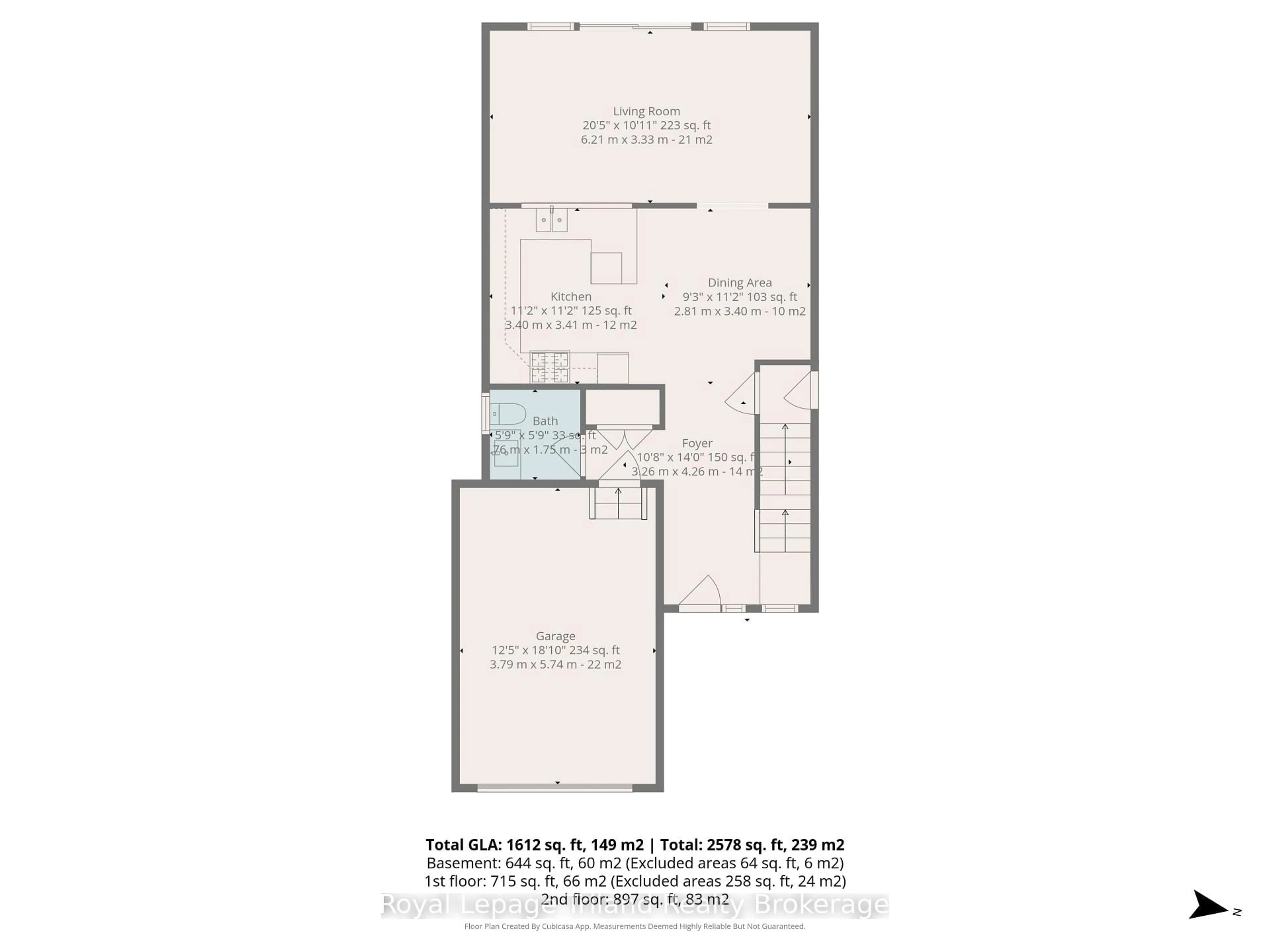 Floor plan for 129 Passchendaele St, Woodstock Ontario N4T 0J3