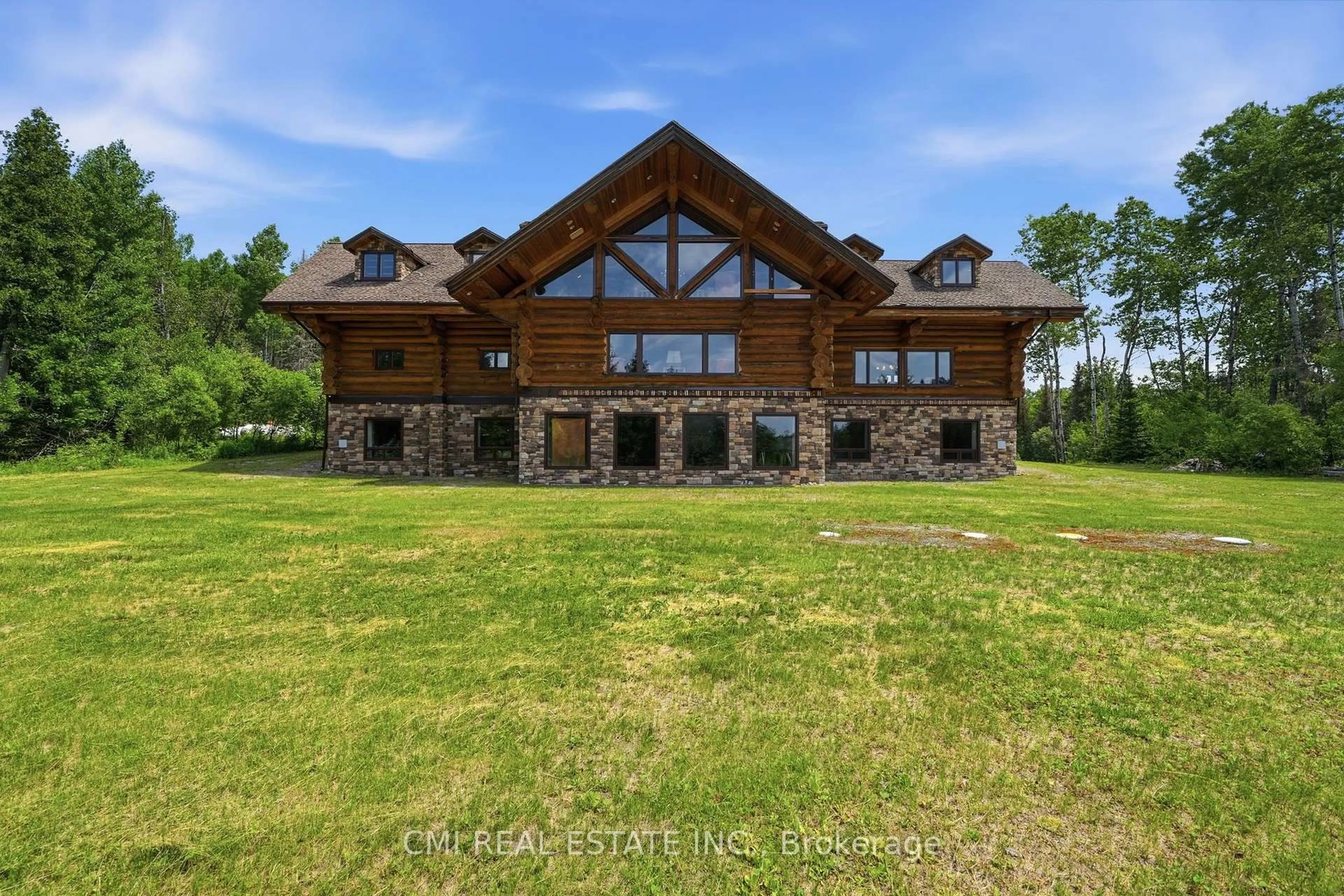 A pic from outside/outdoor area/front of a property/back of a property/a pic from drone, water/lake/river/ocean view for 240/250 KANICHEE MINE Rd, Temagami Ontario P0H 2H0