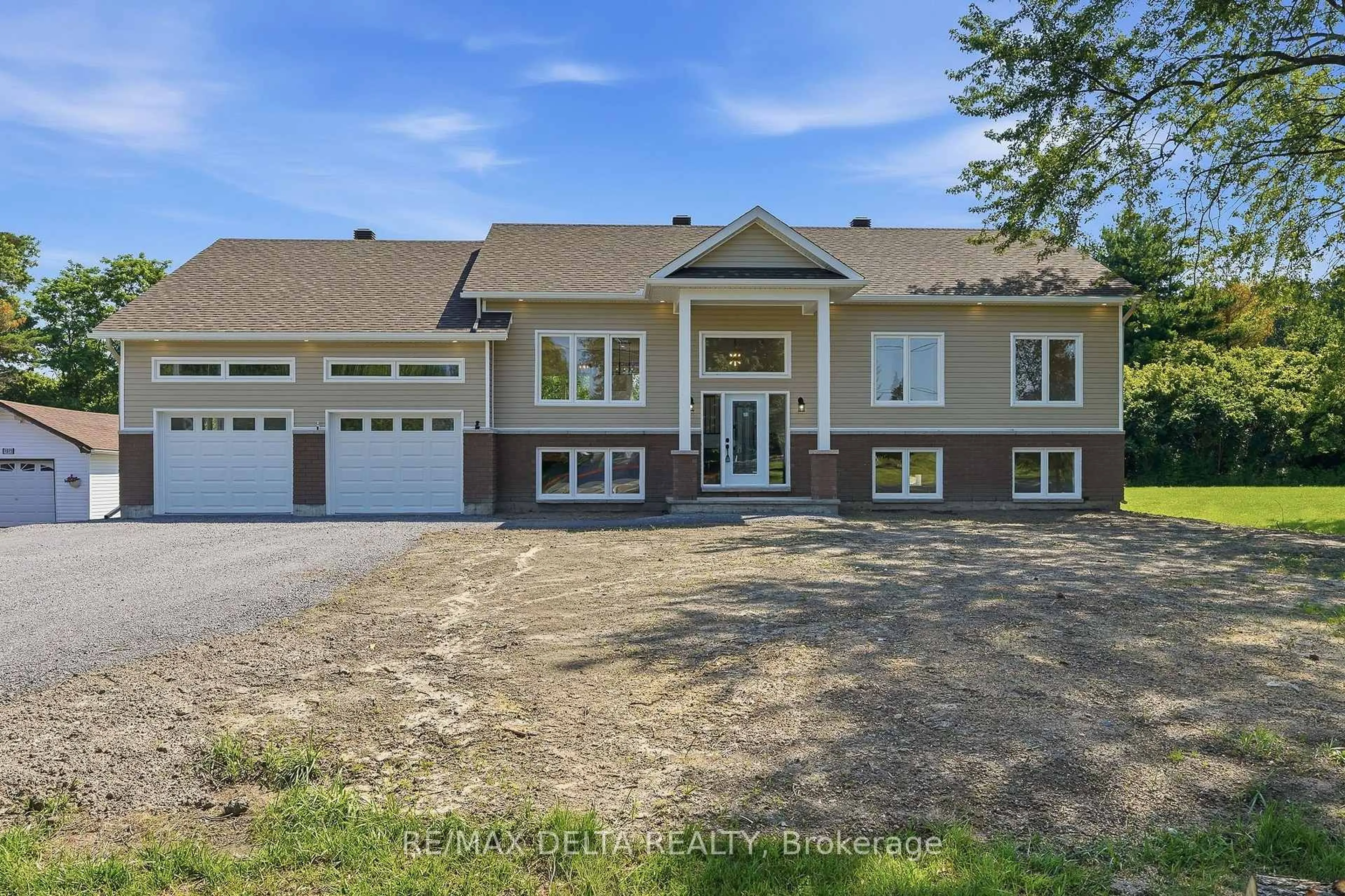 Home with brick exterior material, street for 1025 Quigley Hill Rd, Orleans Ontario K4C 1H2