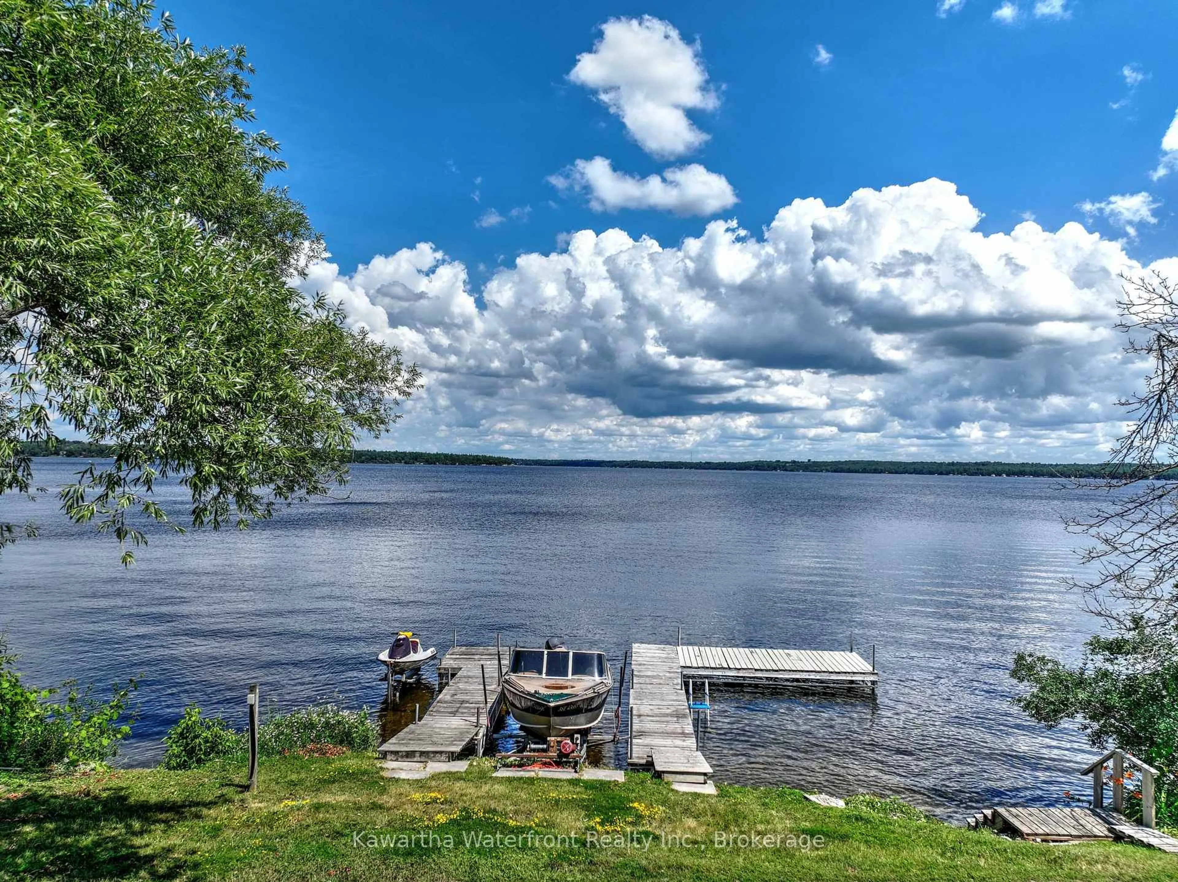 Patio, water/lake/river/ocean view for 519 Long Beach Rd, Kawartha Lakes Ontario K0M 1G0