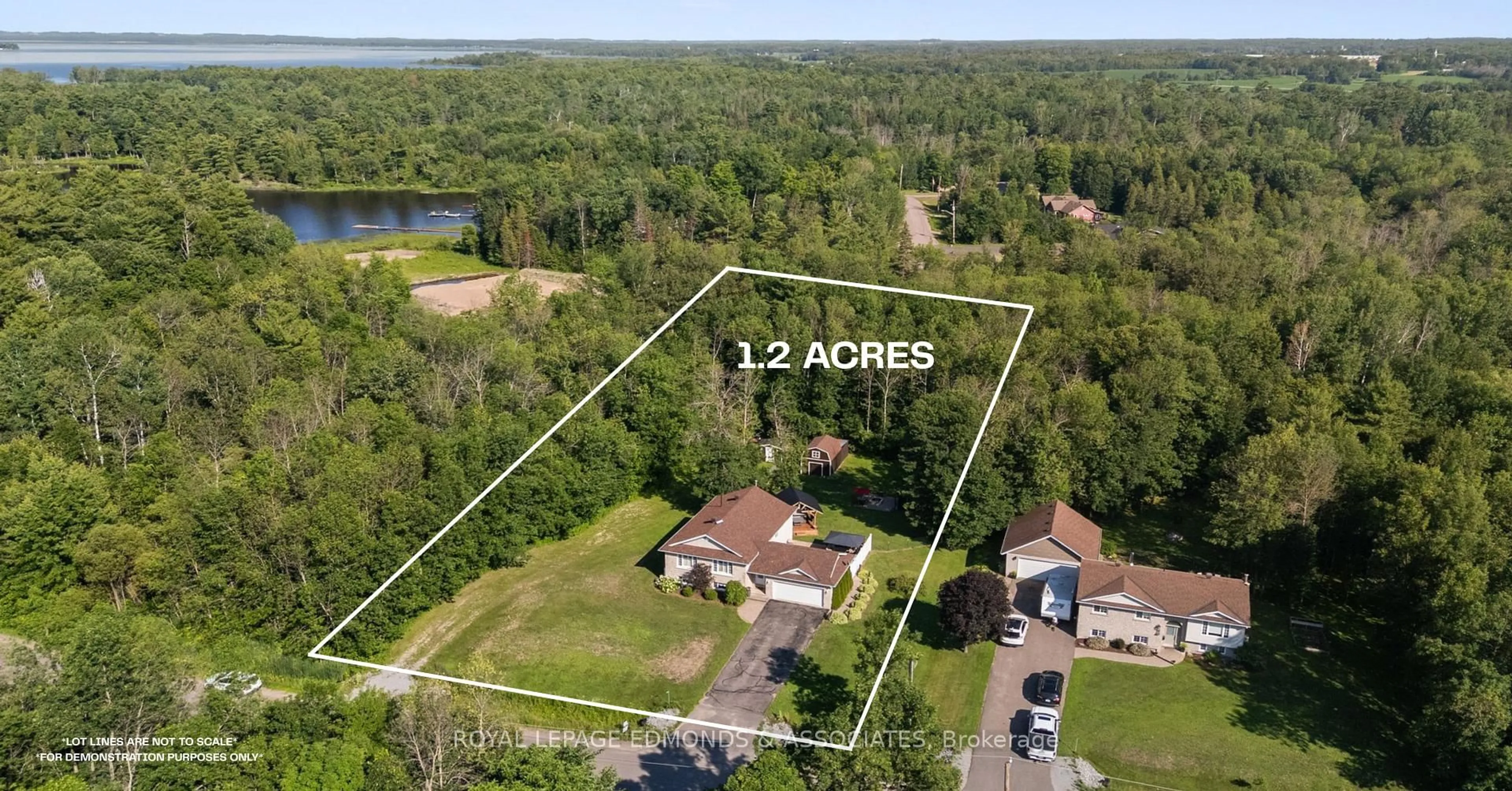 A pic from outside/outdoor area/front of a property/back of a property/a pic from drone, water/lake/river/ocean view for 36 Fern Rd, Pembroke Ontario K8A 6W2