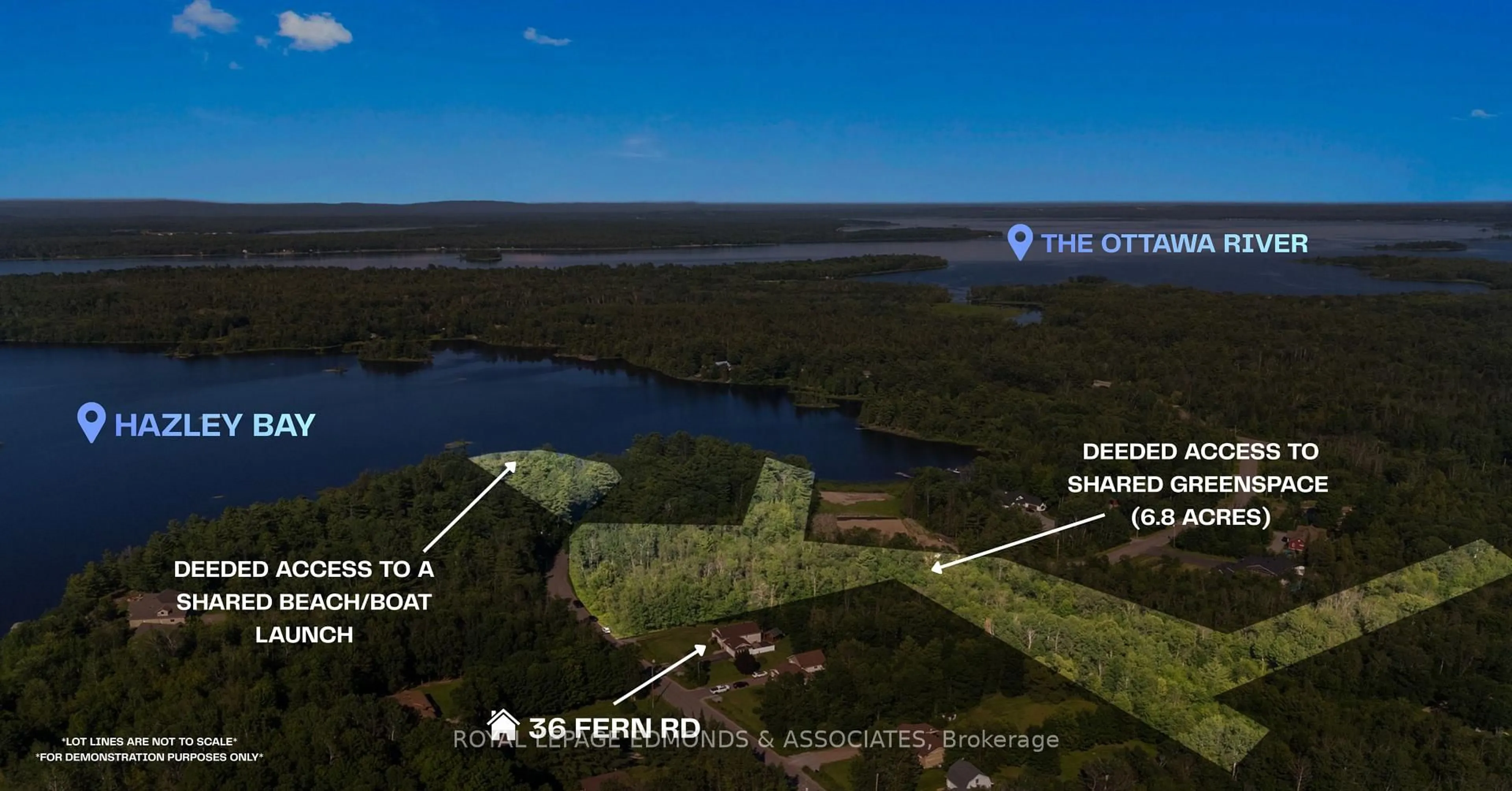 Picture of a map for 36 Fern Rd, Pembroke Ontario K8A 6W2