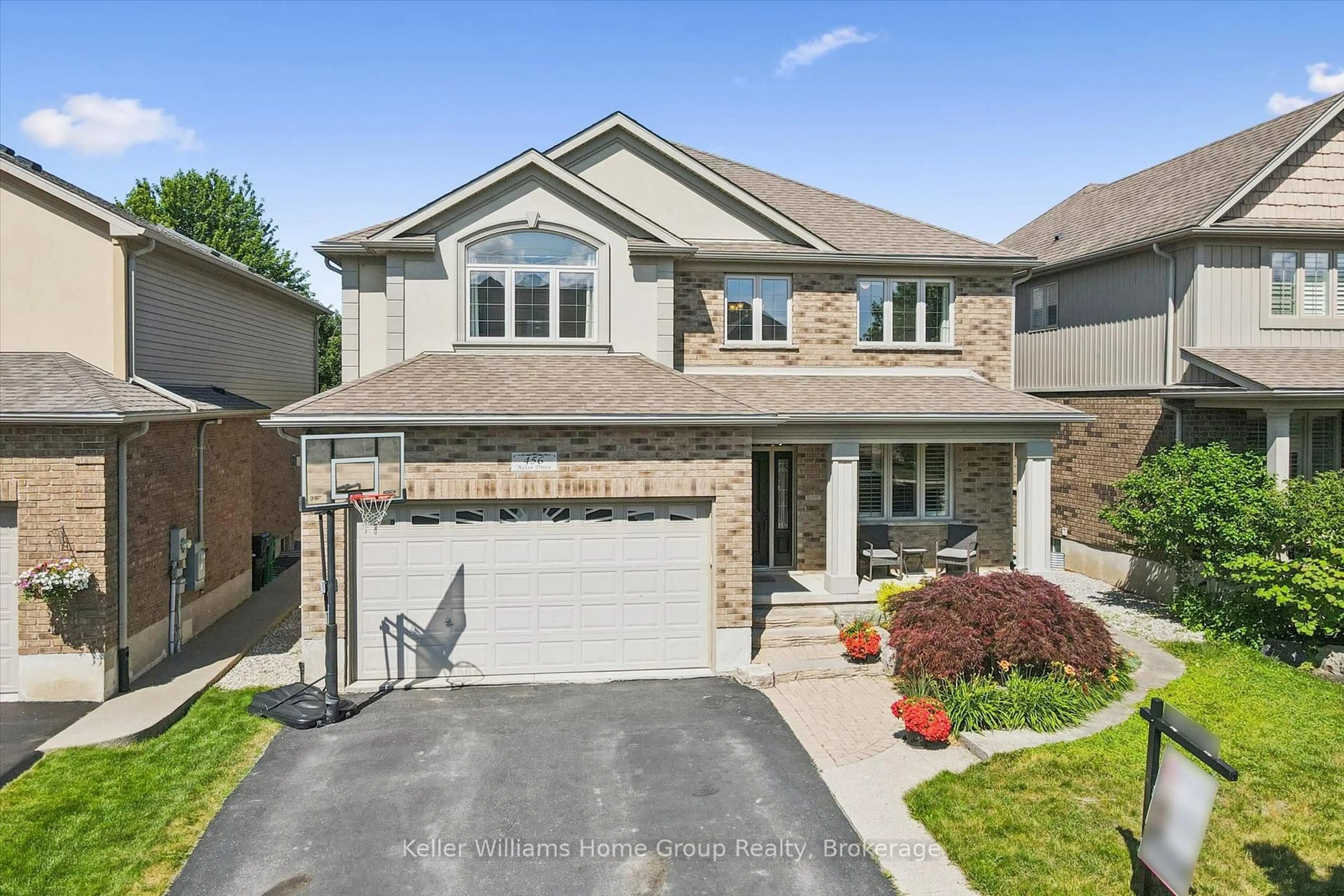 Home with brick exterior material, street for 456 Kelso Dr, Waterloo Ontario N2V 2S2