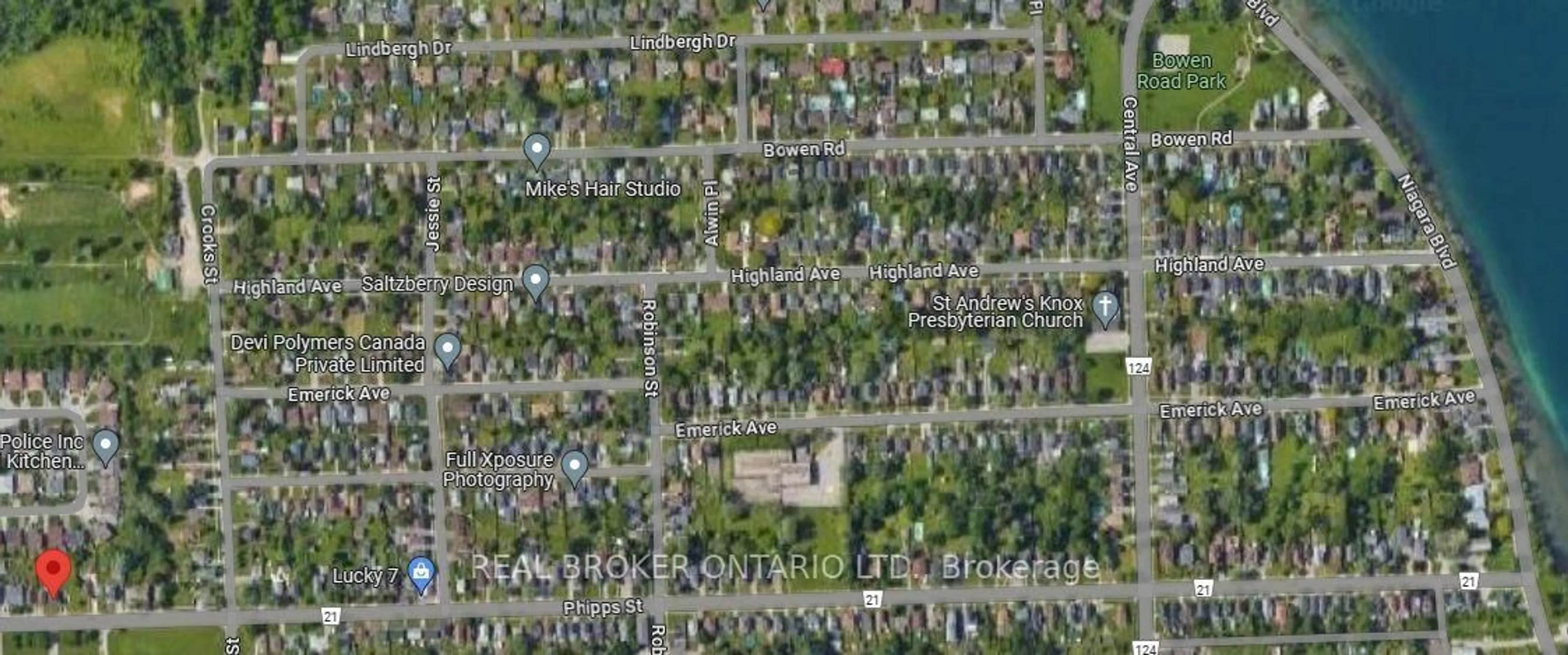 Picture of a map for 426 Phipps St, Fort Erie Ontario L2A 2V9