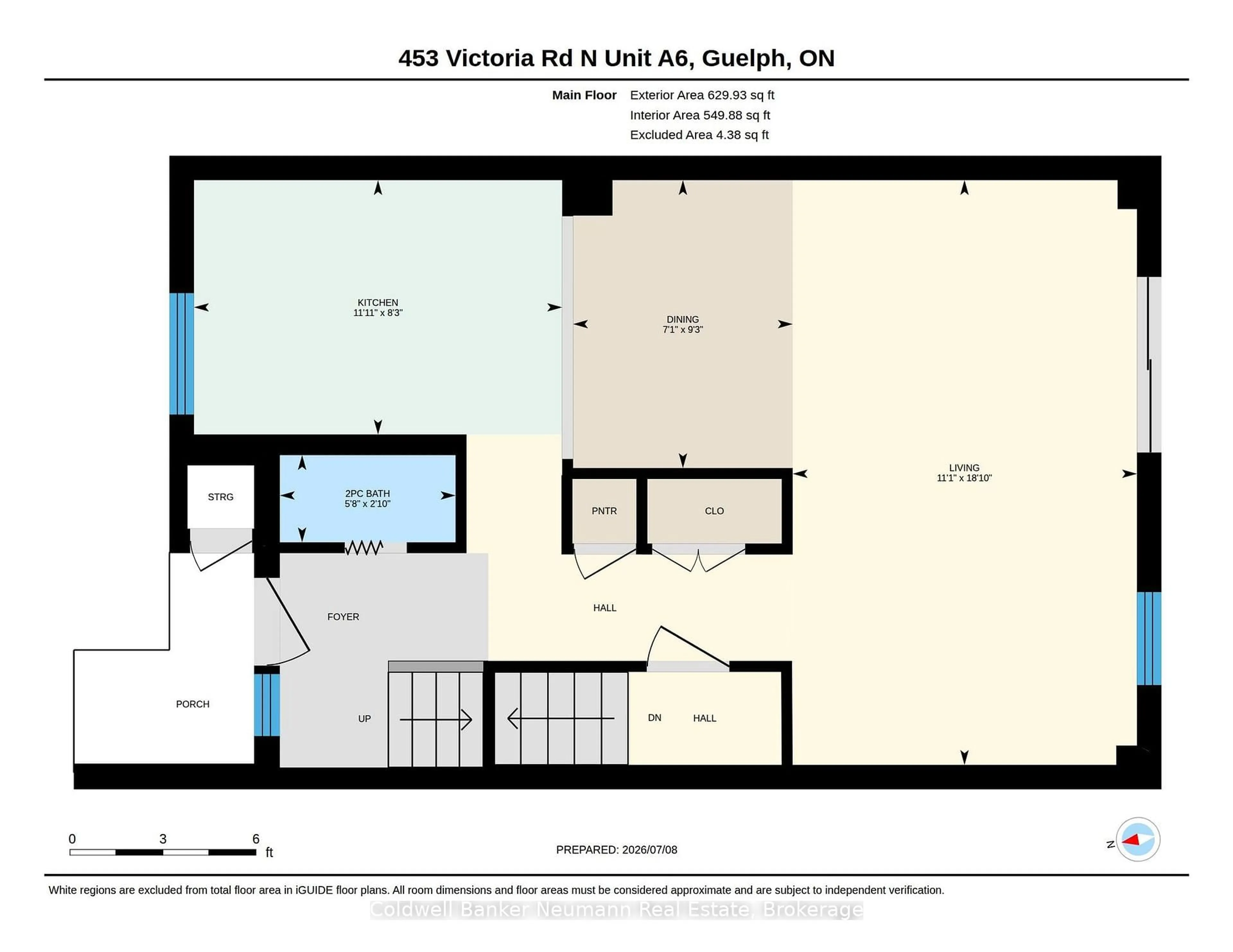Floor plan for 453 Victoria Rd #A6, Guelph Ontario N1E 5J9