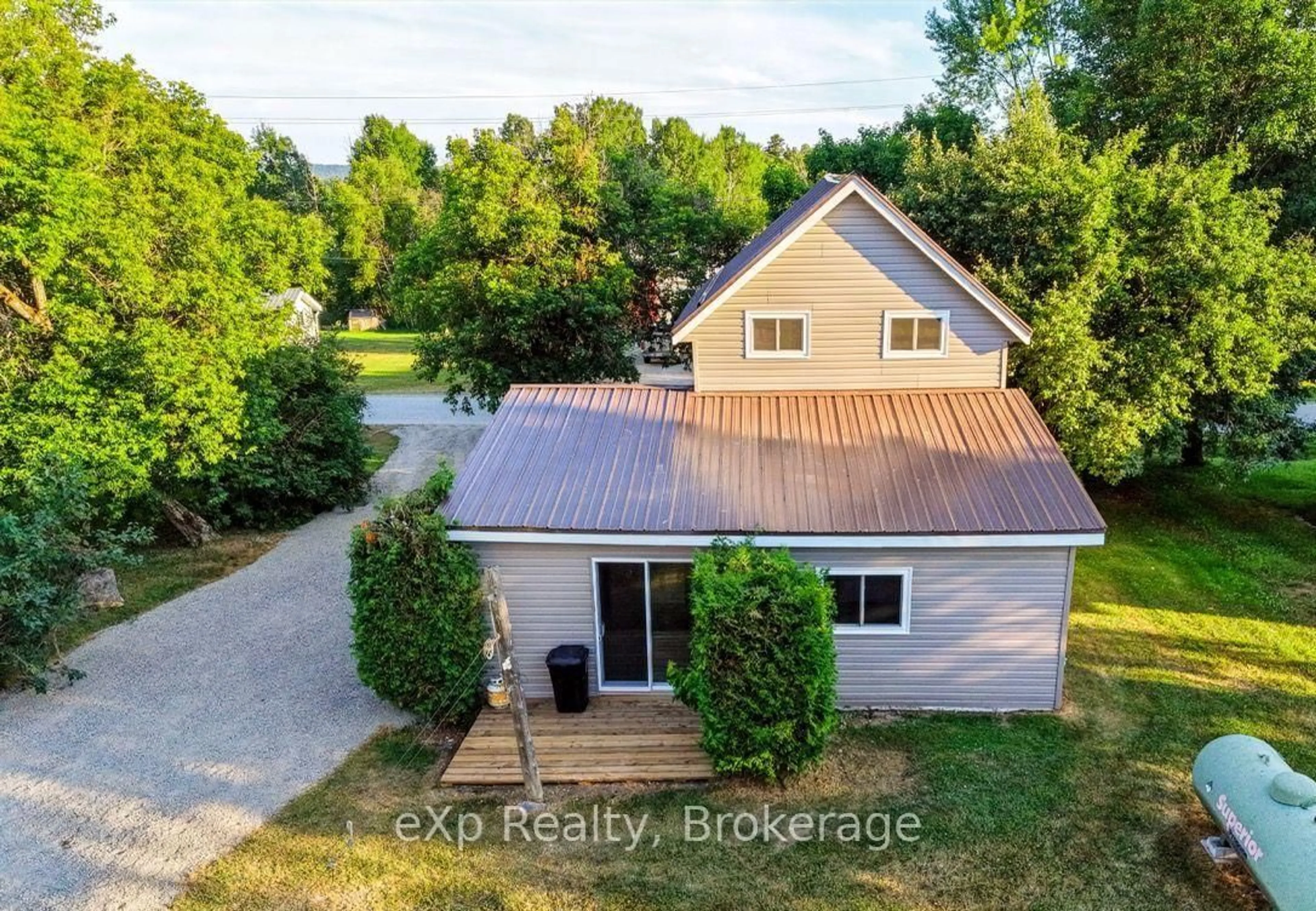A pic from outside/outdoor area/front of a property/back of a property/a pic from drone, unknown for 75 Walford Rd, Sables-Spanish Rivers Ontario P0P 2E0