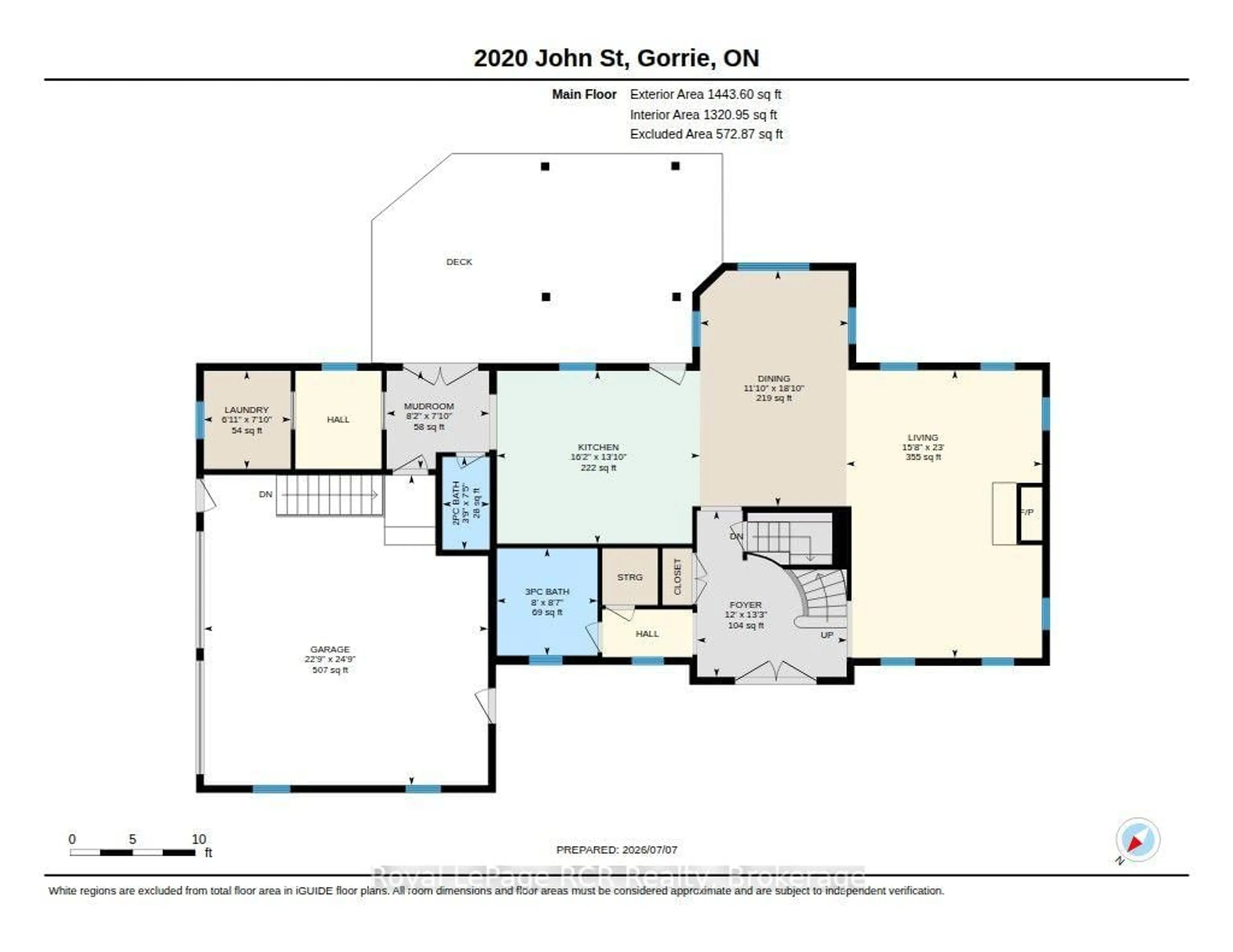 Floor plan for 2020 John St, Howick Ontario N0G 1X0